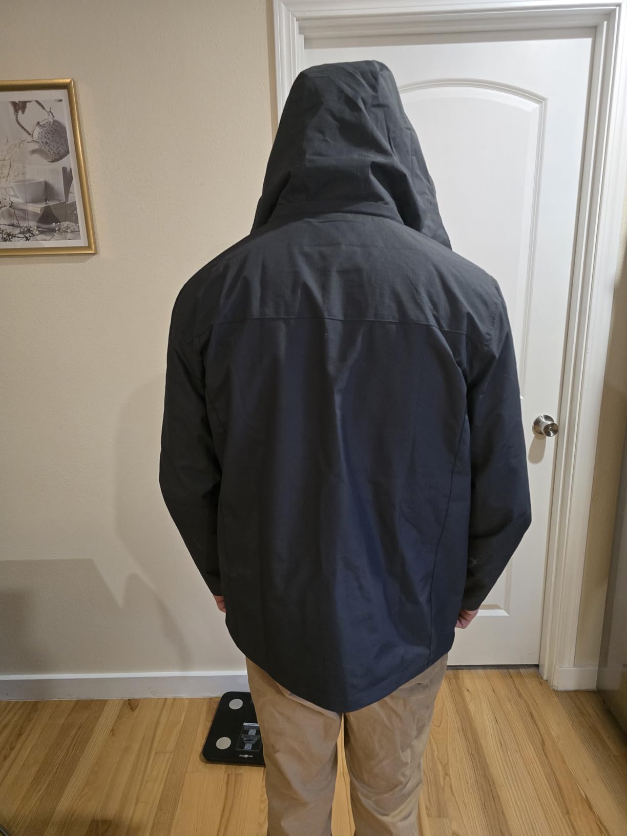 OTU Men's Lightweight Waterproof Hooded Rain Jacket customer photo 2