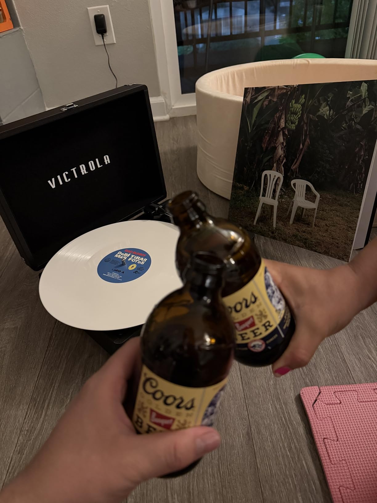 Victrola Journey Bluetooth Portable Suitcase Record Player - with Built-in Speakers, 3 Speed Vinyl Record Player, RCA Out, Headphone Jack (Green Olive) customer photo 1