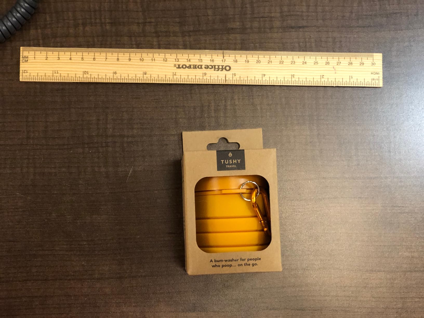 TUSHY Travel Bidet: Collapsible & Expandable for Discreet Portability | Refreshing Clean for Camping, Outdoors & Travel (Peri Bottle for Postpartum Care, Helps with Hemorrhoid Relief), Got2Go Onyx customer photo 1