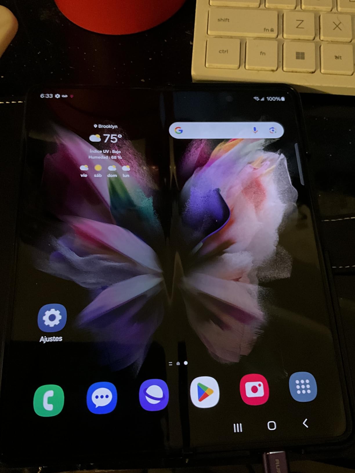 Samsung Galaxy Z Fold 3 5G US Version, 256GB, Phantom Black - Unlocked (Renewed) customer photo 1