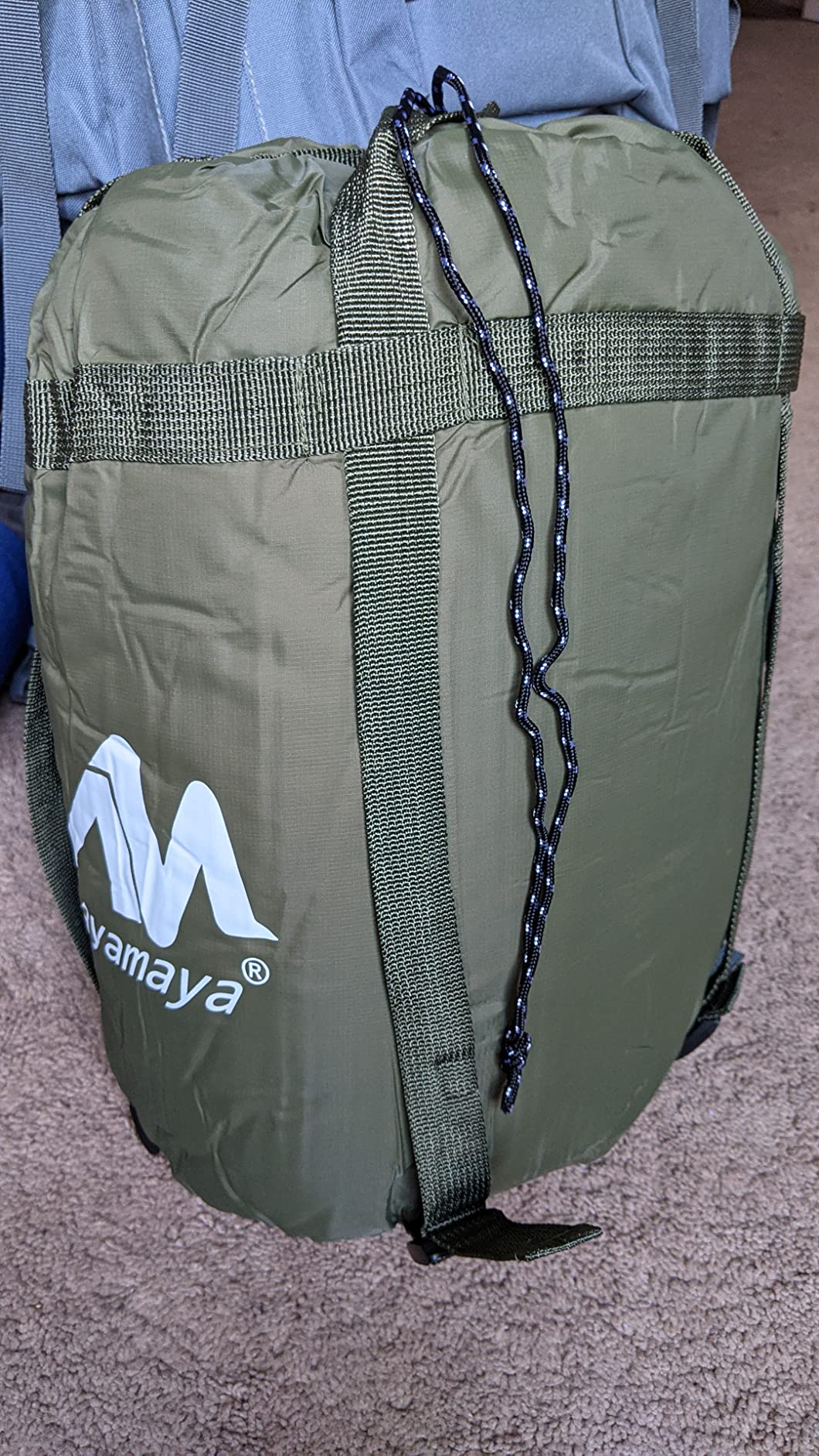 Double Hammock Underquilt, HIKERBRO 4 Season Heavy Duty Under Quilt with Tree Straps, Large Hammock Protector for Winter Camping, Backpacking, Hiking customer photo 2