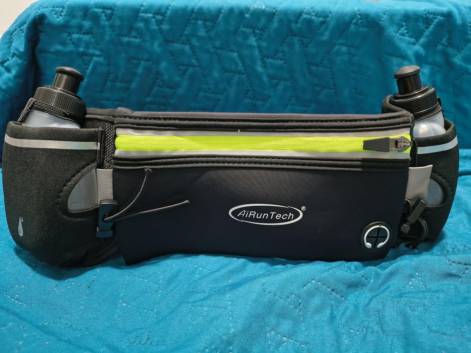 AiRunTech Hydration Running Belt with Water Bottle, Running Fanny Pack for Phone and Wallet Holder customer photo 1