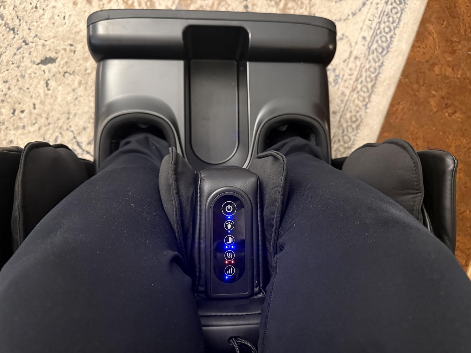 COMFIER 2 in 1 FSA Foot Massager Machine, HSA Shiatsu Foot and Calf Massager with Heat, Kneading, Vibration, Compression customer photo 2