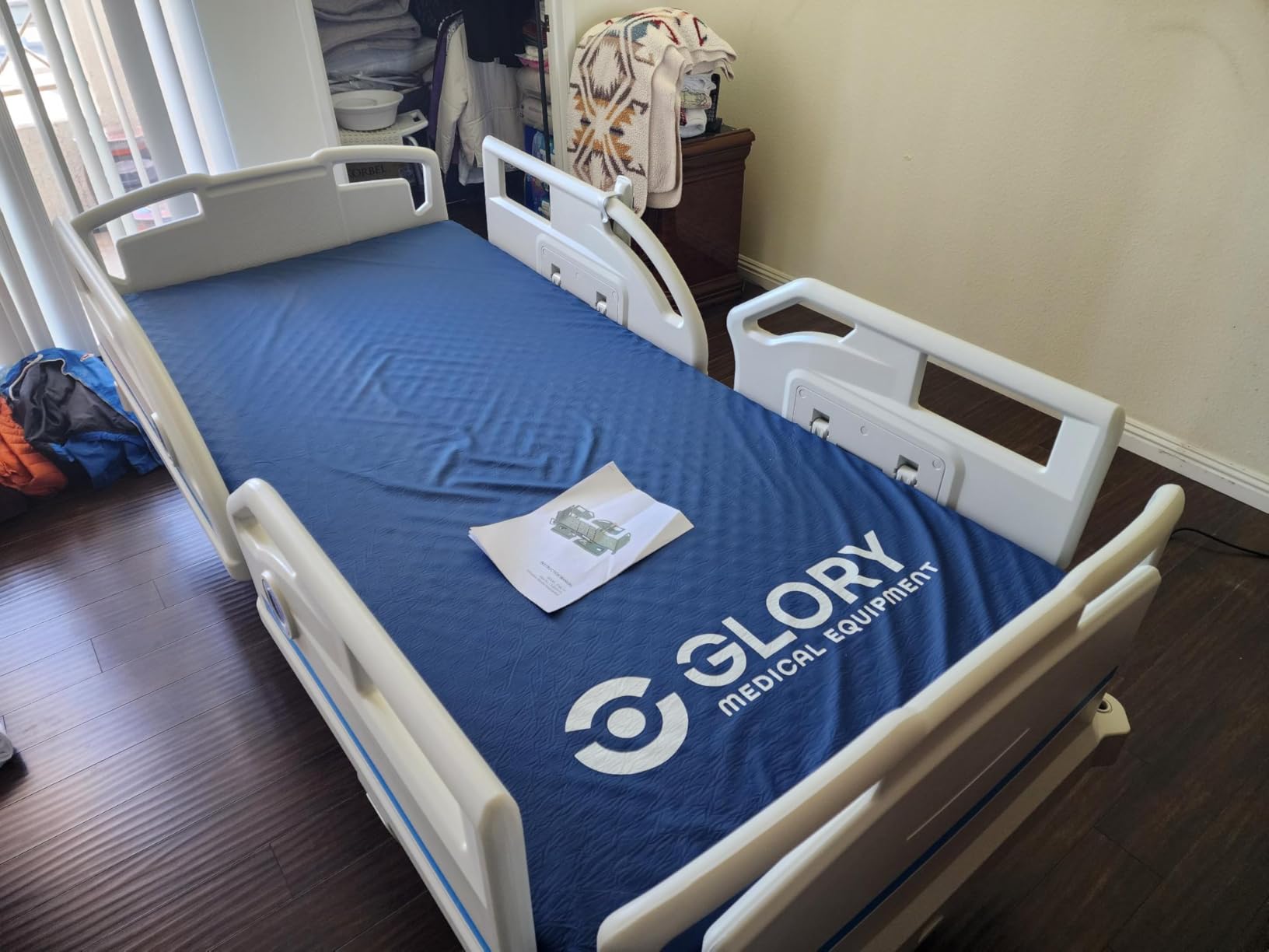 Point A PAM-3H Premium Full Electric Hospital Bed for Home or Facility Use, 5.9