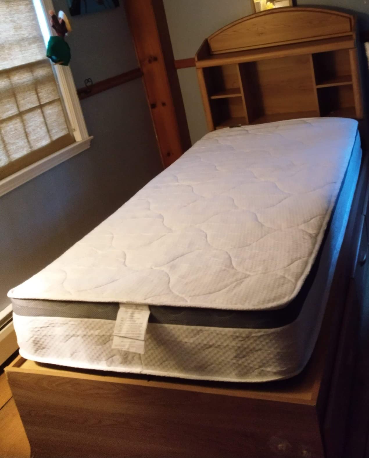 Oliver Smith - Organic Cotton - 10 Inch - - Comfort Plush Euro Pillow Top - Cool Memory Foam & Spring Mattress - Green Foam Certified - Full customer photo 1