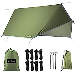 Sunyear Hammock Tent Rain Fly-Camping Hammock Outdoor Tarp-Small Door Design-Keep Side Wind Rain customer photo 1