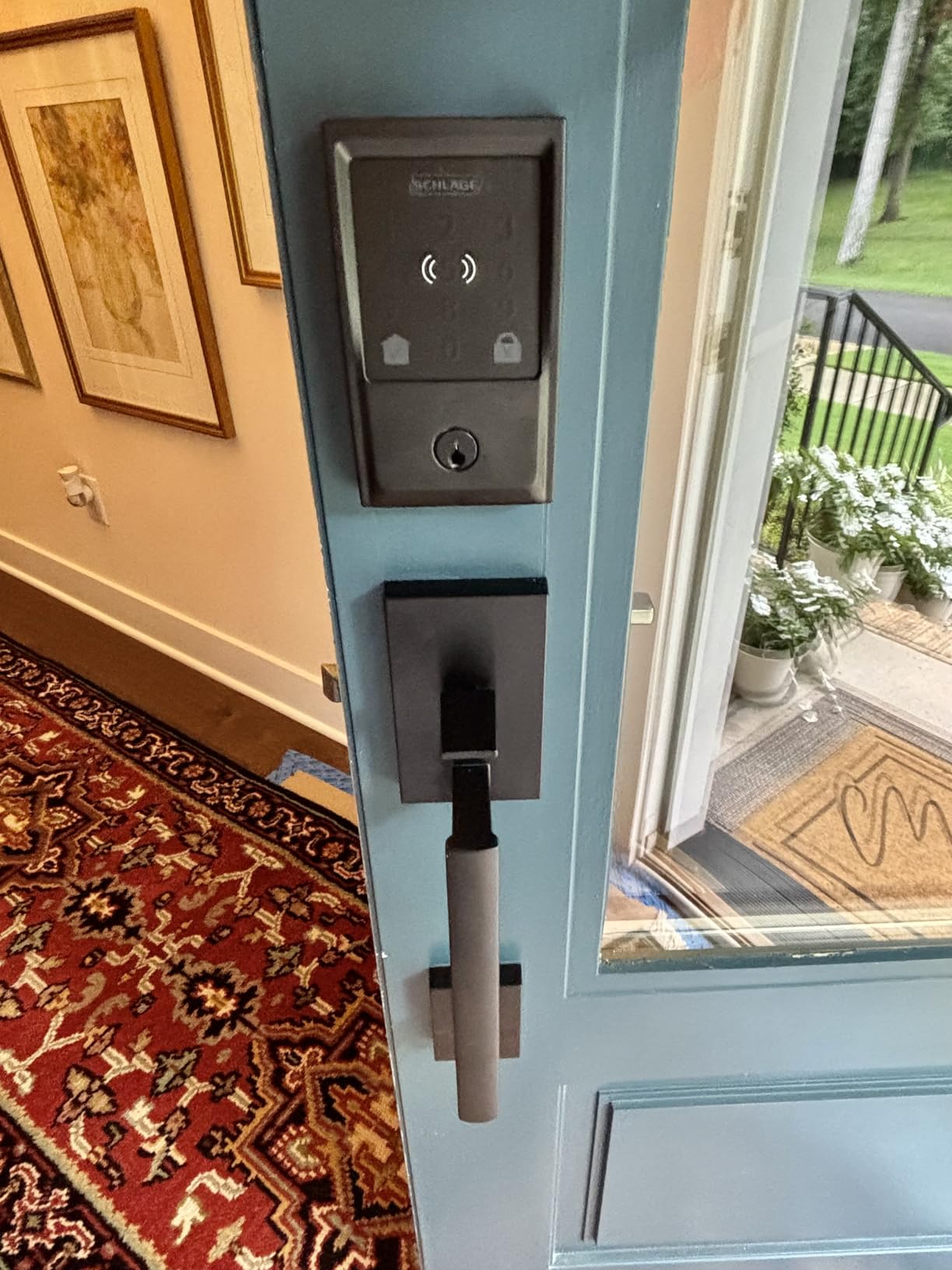 Schlage Encode Plus Smart Wi-Fi Lock for Front Door, Keyless Entry Deadbolt, Unlock with Apple Watch, Built-in WiFi and App Control, Easy Install, Alexa & Apple HomeKit Compatible, Matte Black customer photo 2