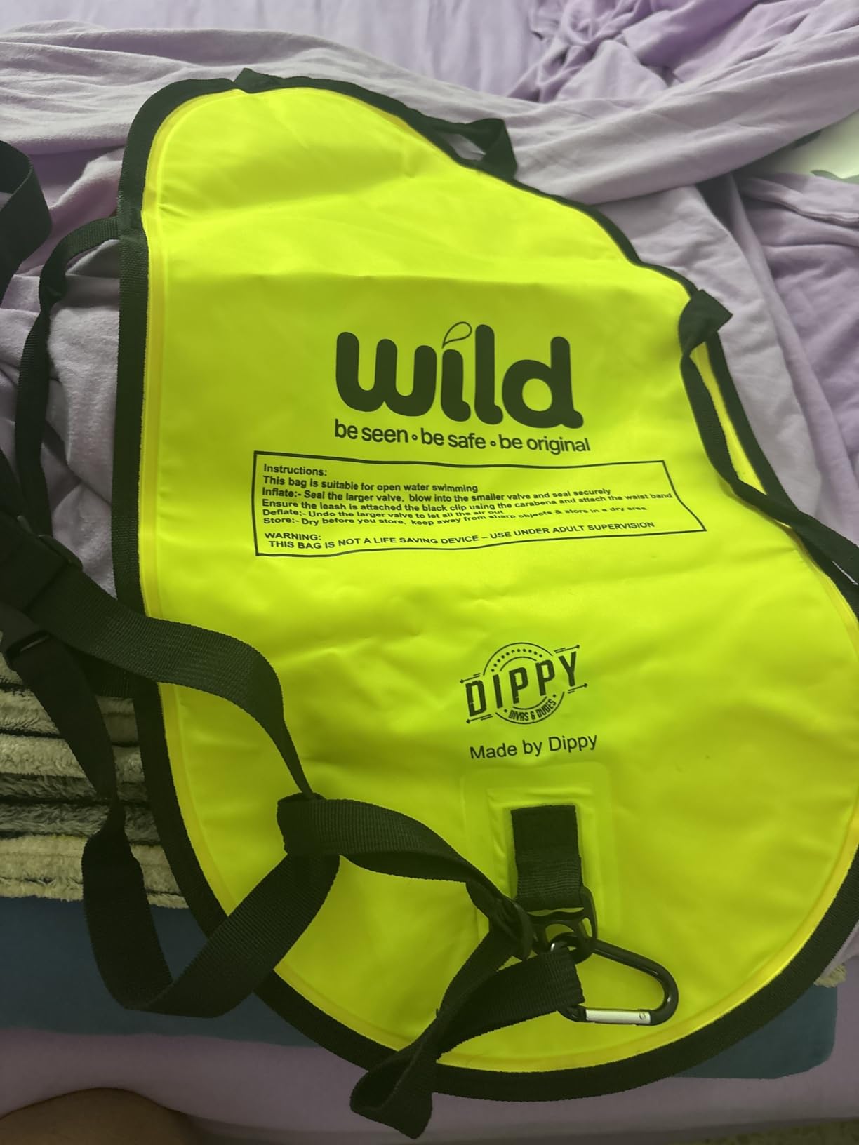 Wild Swim Buoy for Open Water Swimmers | Waterproof Tow Float Swim Bubble for Adults | Triathlon Buoy Float | Swimmer Gear | Wild Swimming Accessories customer photo 2