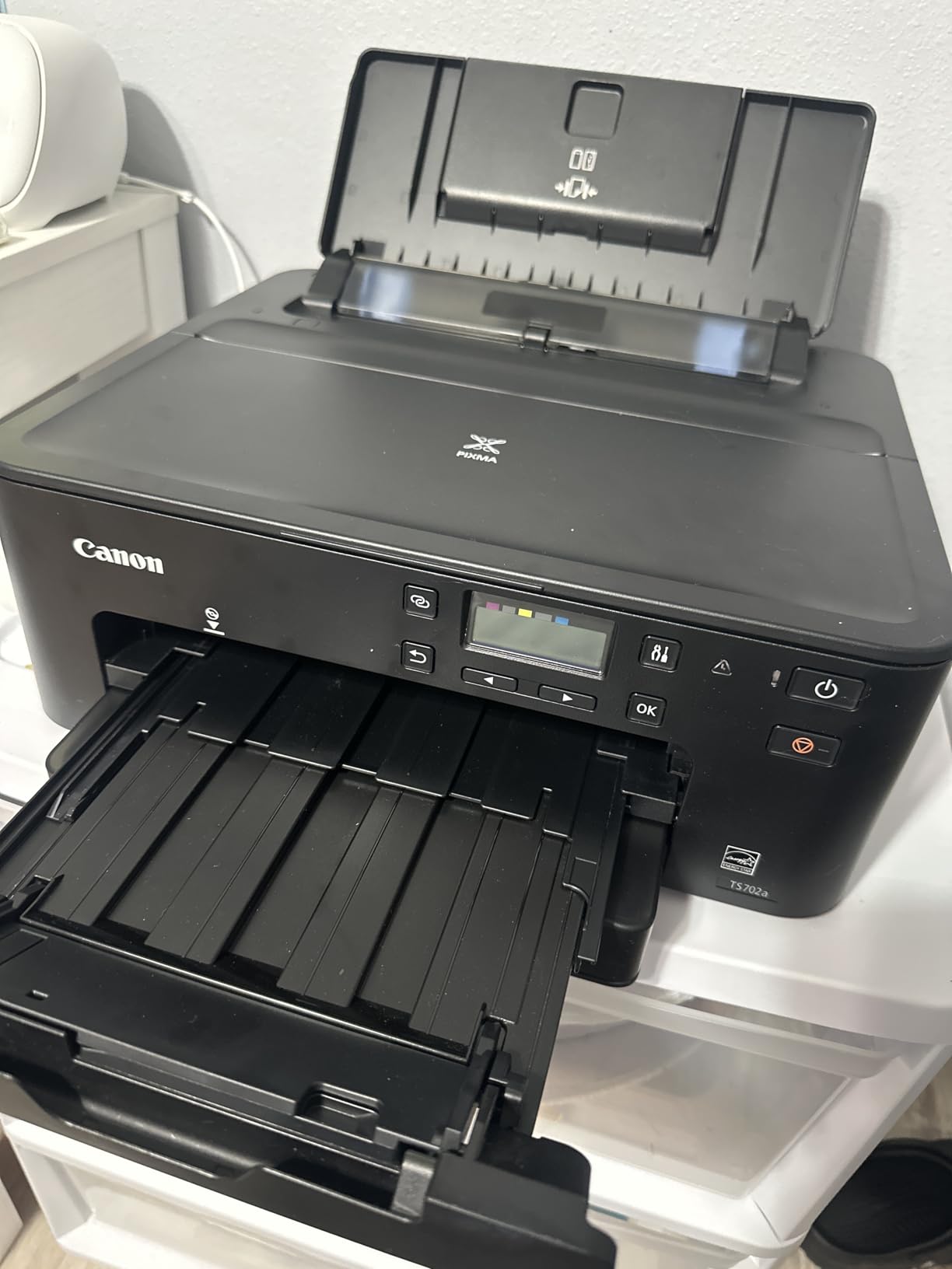 Canon PIXMA TS702a Wireless Single Function Printer | Mobile Printing with AirPrint and Mopria, Black customer photo 1