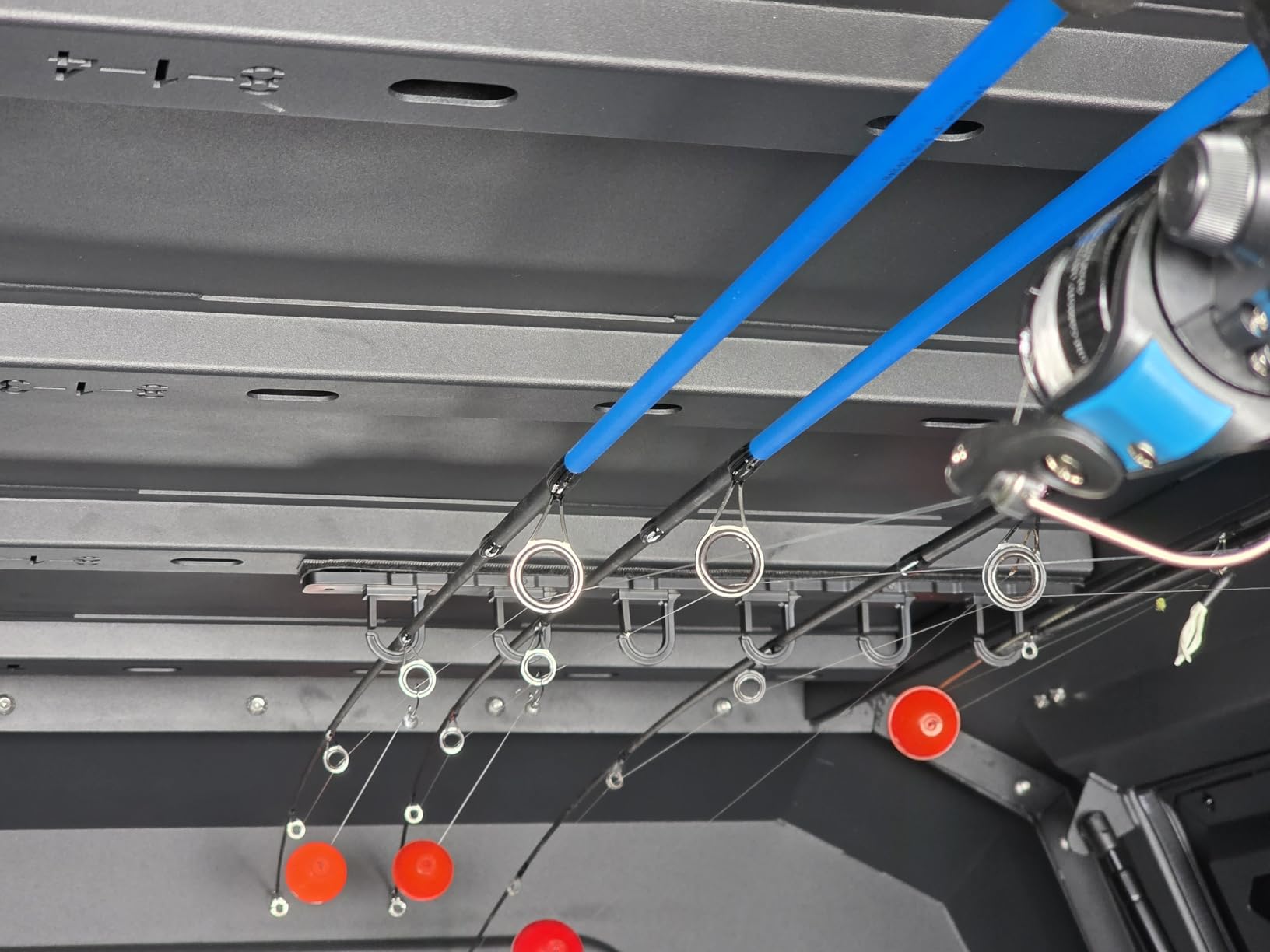 Rush Creek Creations Ceiling Fishing Rod Holder for 6 Rods, Garage Organization and Wall Storage, Horizontal Rack customer photo 1