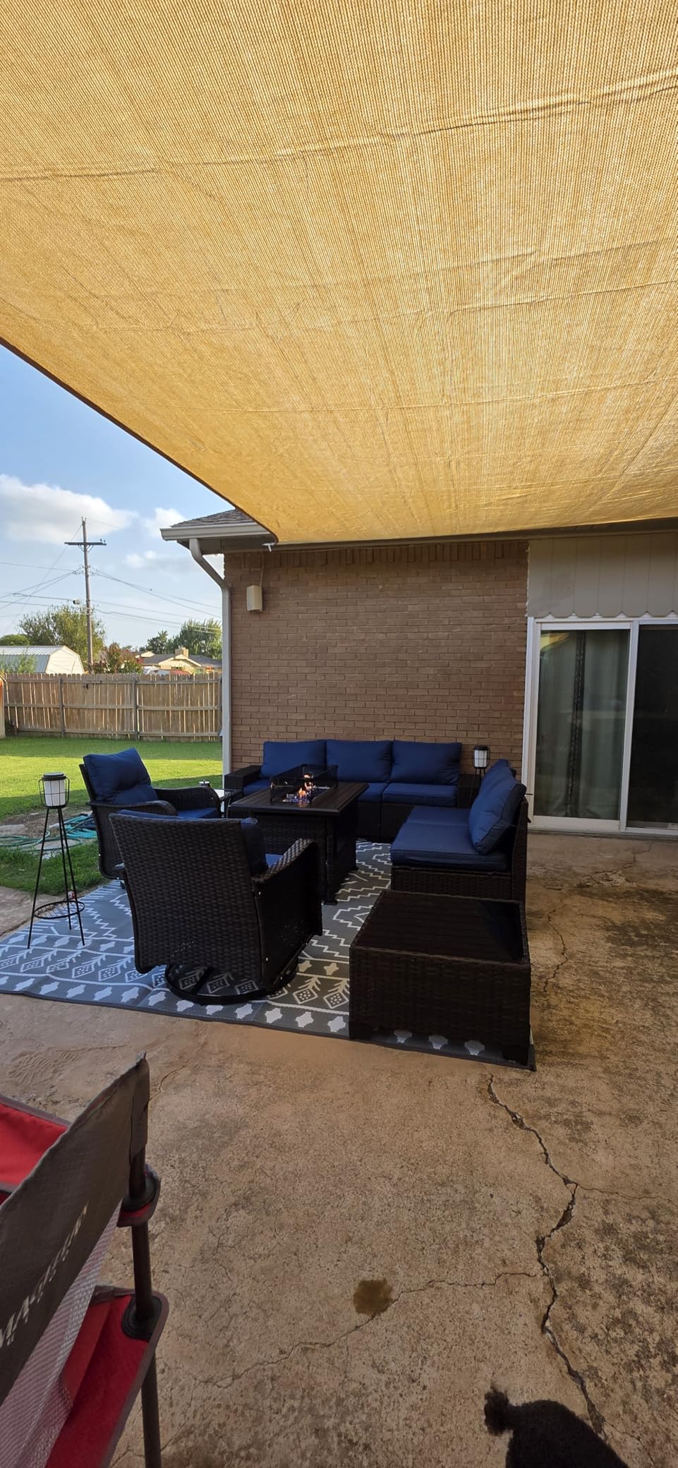 Outdoor Patio Furniture Set, 6 Pieces Outdoor Sectional Furniture High Backrest Patio Sofa, All-Weather PE Rattan Patio Conversation Set with Coffee Table & Cushions-Sand customer photo 1