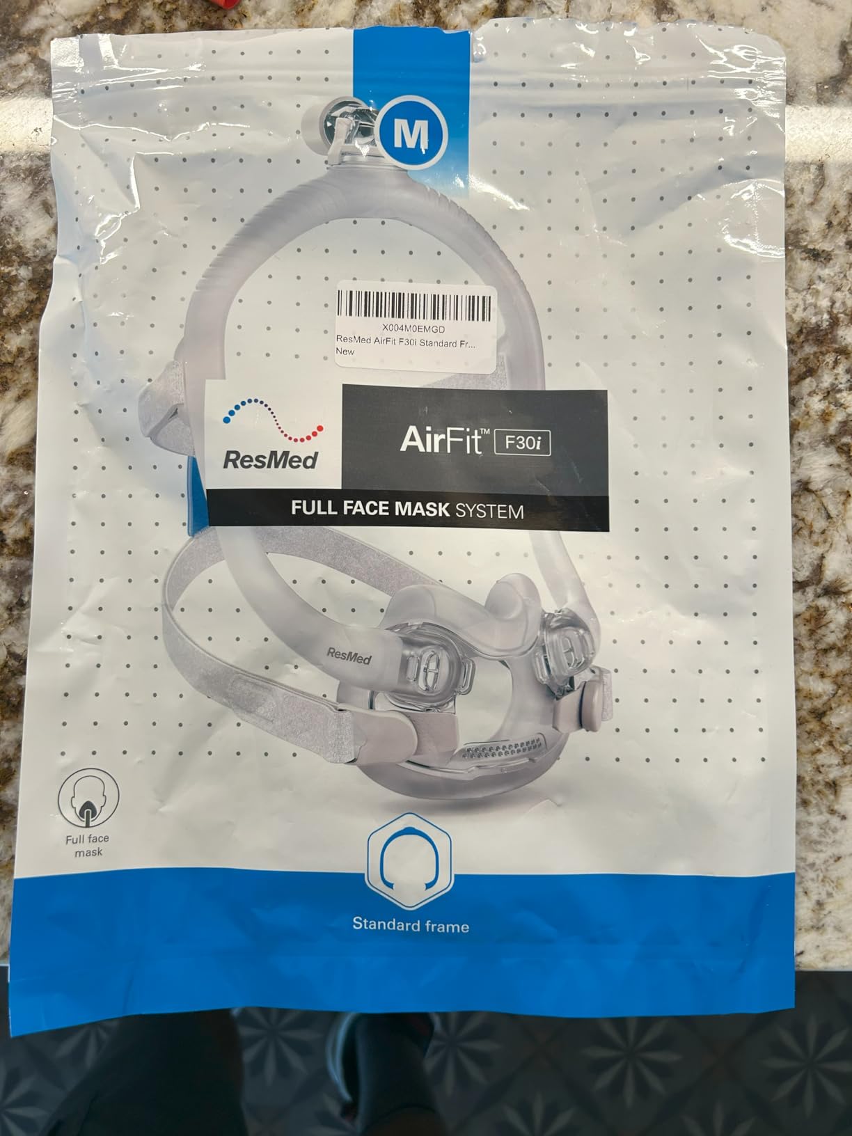 ResMed AirFit F30i Standard Frame System - for Full-Face CPAP Mask - Replacement CPAP Accessories - Without Headgear - Wide customer photo 1