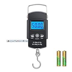 TXY Fish Scale, 50kg/110lb Portable LCD Electronic Hand Scale Travel Hanging Fish Scale with 1m Ruler Tape Precision Steelyard Scales for Fishing customer photo 1