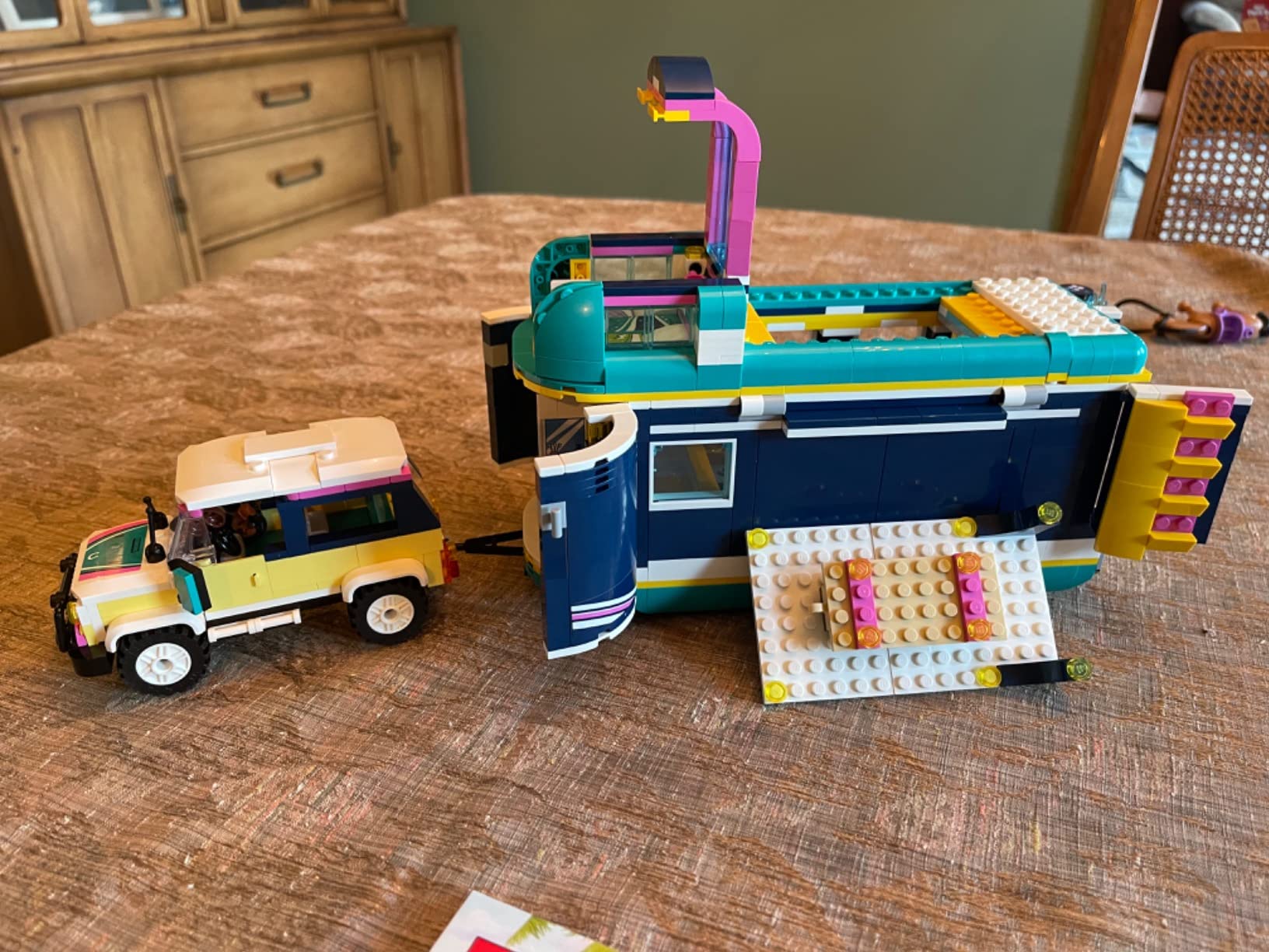 LEGO Friends Horse Show Trailer 41722, Horse Toy with 2 Horse Figures, SUV Car, and Riding Accessories, Toy Horse and Trailer Building Set for Kids Girls Boys Age 8+ Years Old customer photo 2