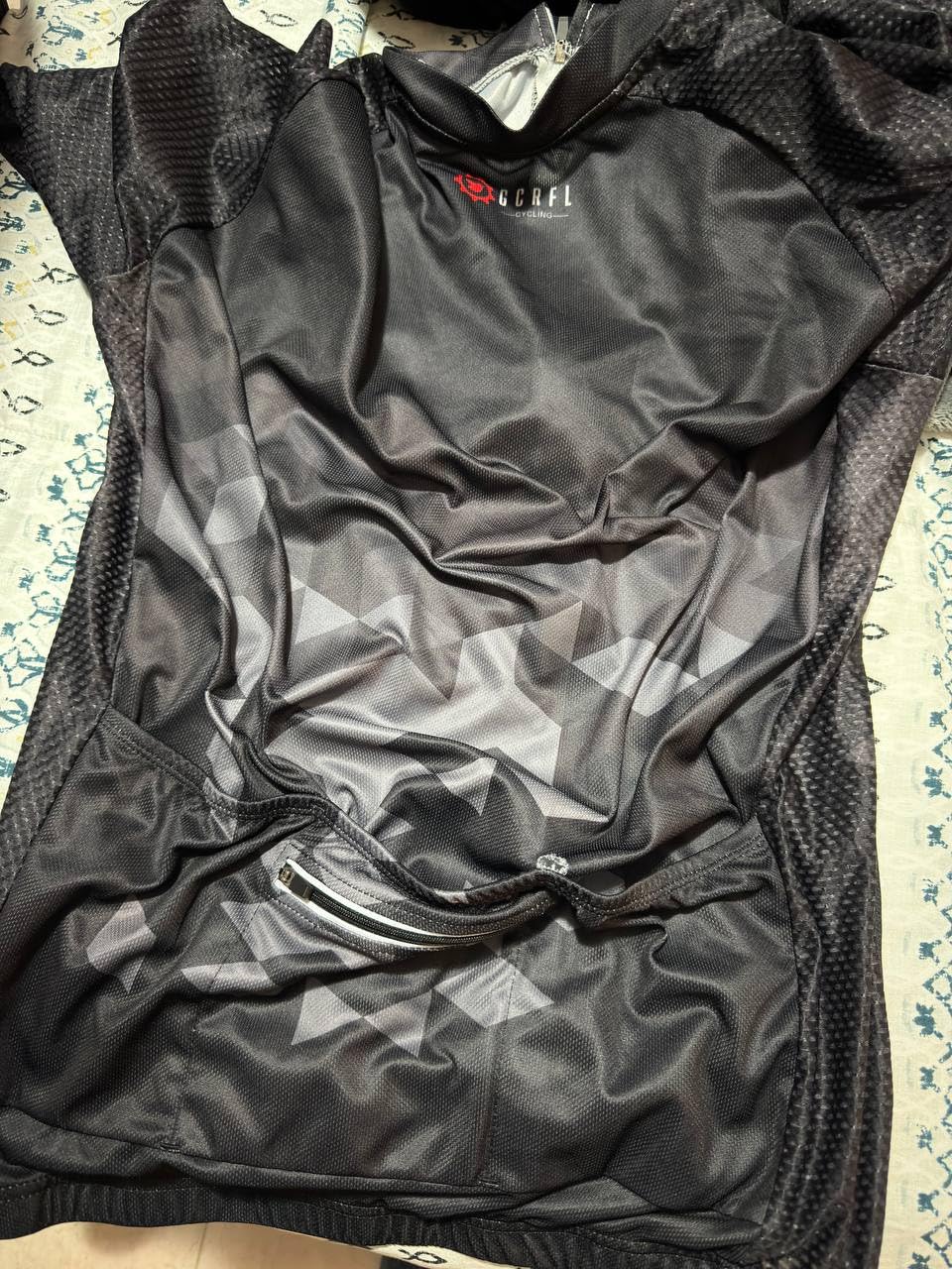 GCRFL Men's Cycling Jersey Short Sleeve Biking Shirt with 3 Rear Pockets + Zipper Pocket Breathable Quick Dry Bicycle Jersey customer photo 2
