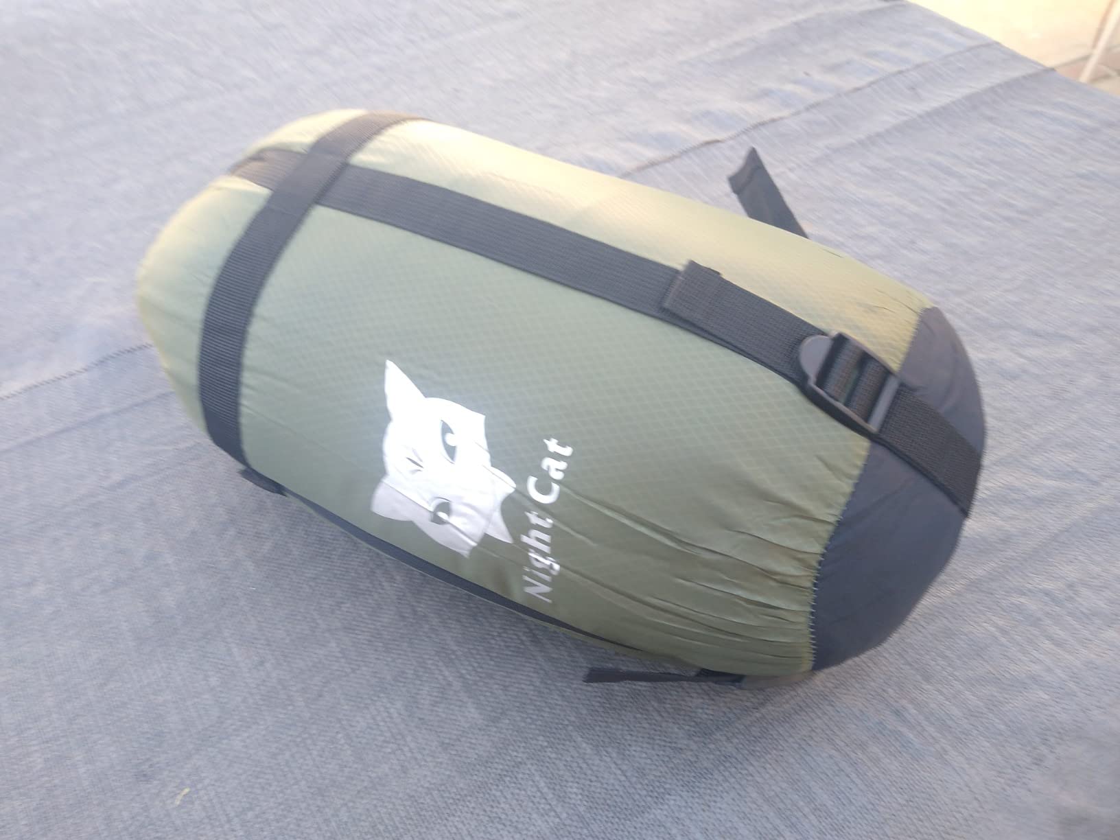 Night Cat Hammock Underquilts Sleeping Bag Single Insulated Under Blanket for Hammock 4 Seasons Lightweight Soft Warm 5-20℃ 8x3.6ft Army Green customer photo 1