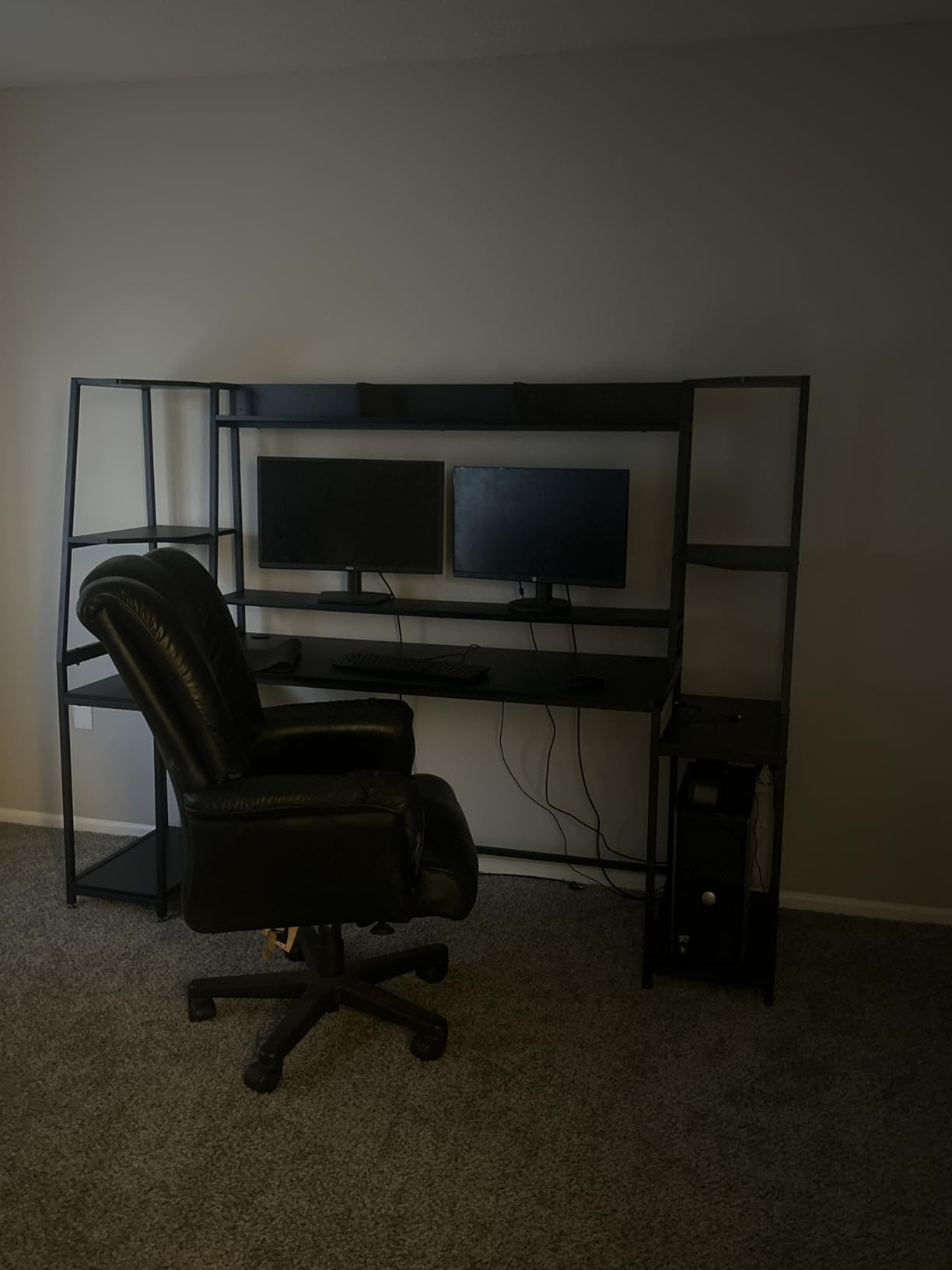 SEDETA Gaming Desk 78.8'' with LED Lights, Hutch and Storage Shelves, Computer Desk with Monitor Stand, Large PC Gamer Desk Workstation, Ergonomic Gaming Table for Bedroom, Living Room, Black customer photo 2
