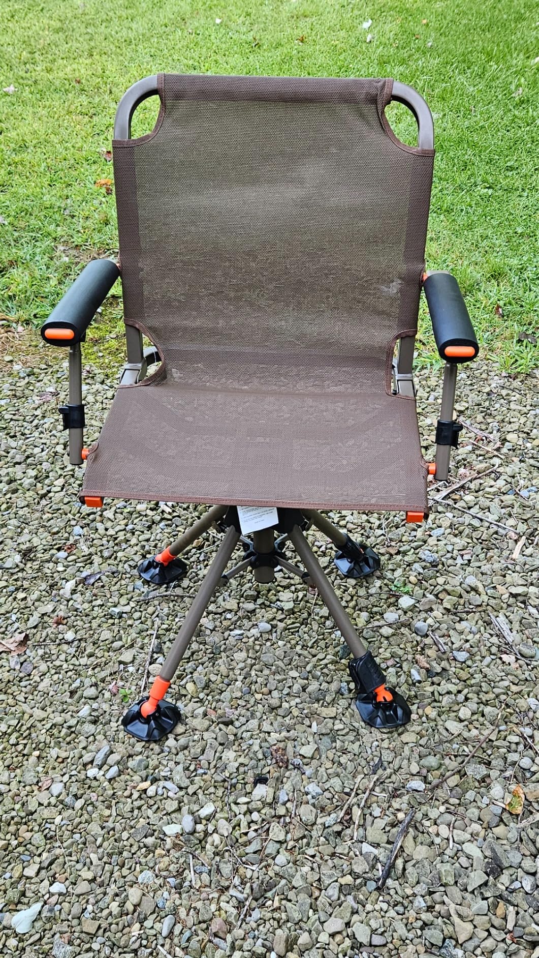KEMIMOTO Hunting Blind Chair 360 Degree Silent Swivel, 300 Lbs Height Adjustable Quick Folding Portable Comfortable Hunting Deer Fishing Ground Chair customer photo 2