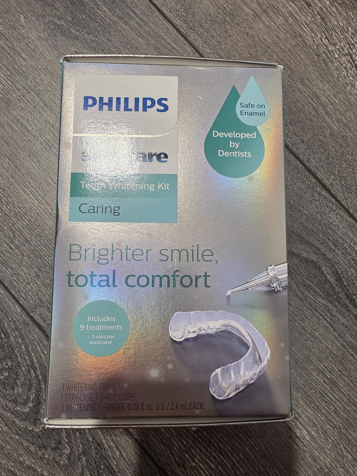 Philips Sonicare Teeth Whitening Kit, Clinically Proven to Whiten up to 4 Shades, Low Tooth Sensitivity, 9 Treatments, 2 Customizable Mouth Trays, Teeth Whitening at Home, DIS132/63 customer photo 2