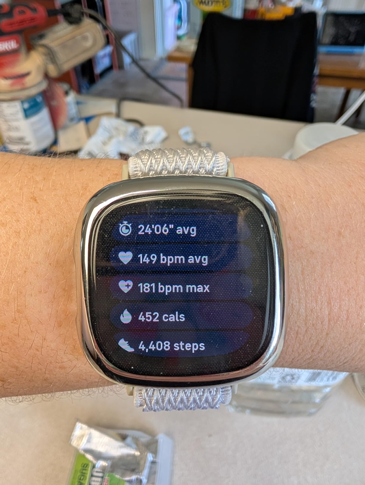 Fitbit Versa 4 Fitness Smartwatch with Daily Readiness, GPS, 24/7 Heart Rate, 40+ Exercise Modes, Sleep Tracking and more, Black/Graphite, One Size (S & L Bands Included) customer photo 2