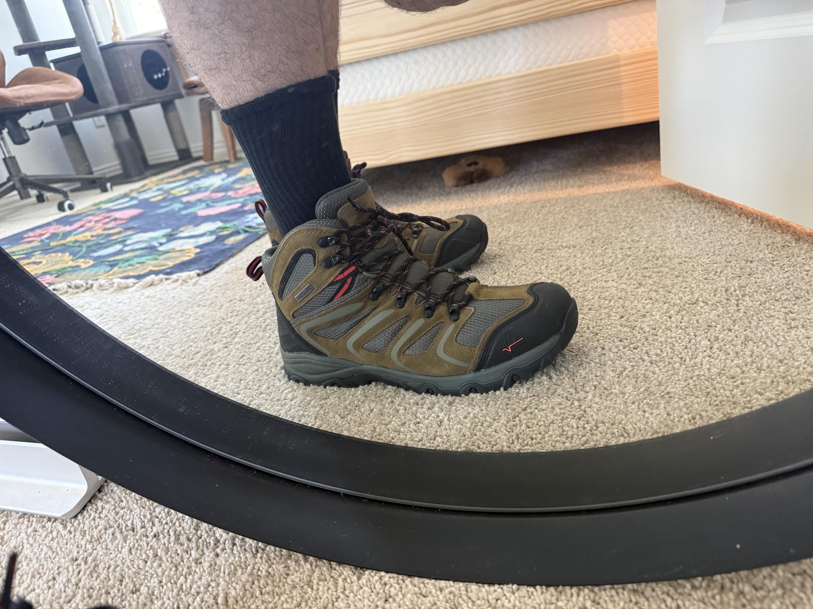 NORTIV 8 Men's Ankle High Waterproof Hiking Boots customer photo 1