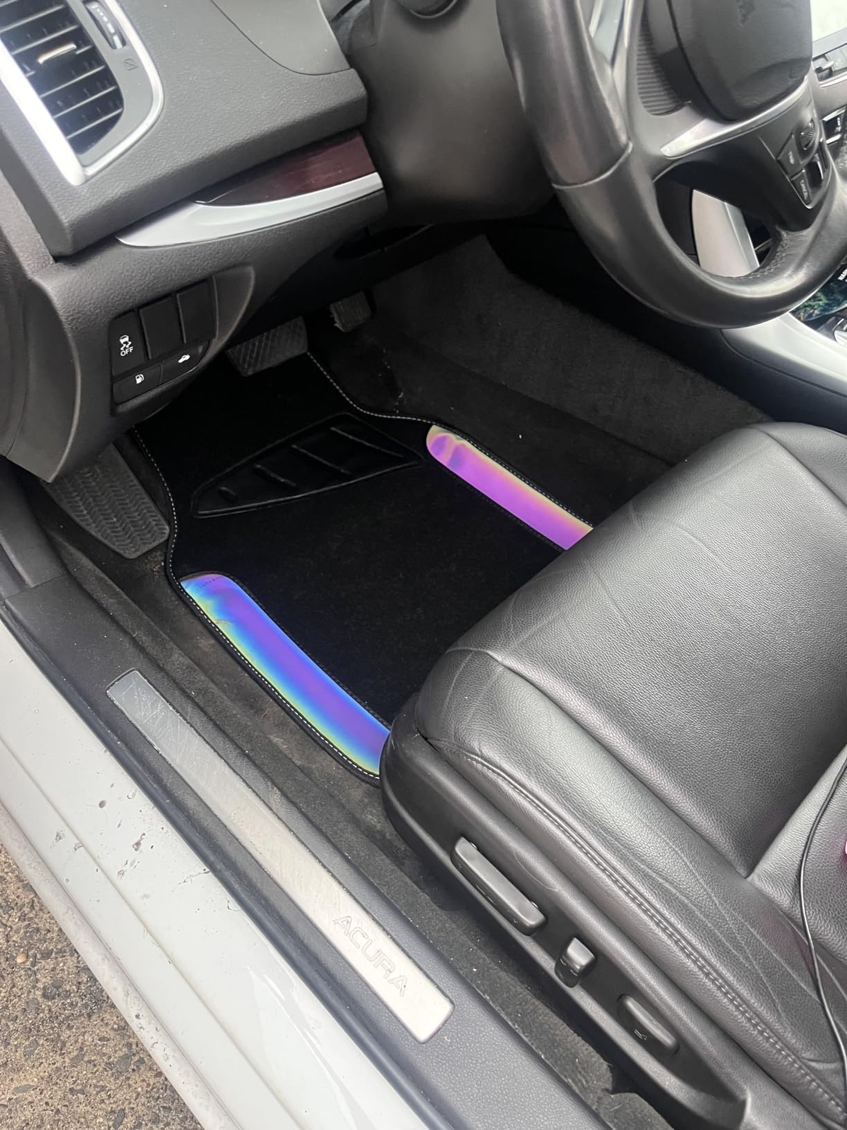 CAR PASS Waterproof Universal Fit Car Floor Mats, Faux Leather Car Carpet Mats, Black Car Mats with Anti-Slip Nibbs Backing & Driver Heel Pad Fit for SUV,Vans,sedans, Trucks,Set of 4pcs(All Black) customer photo 1