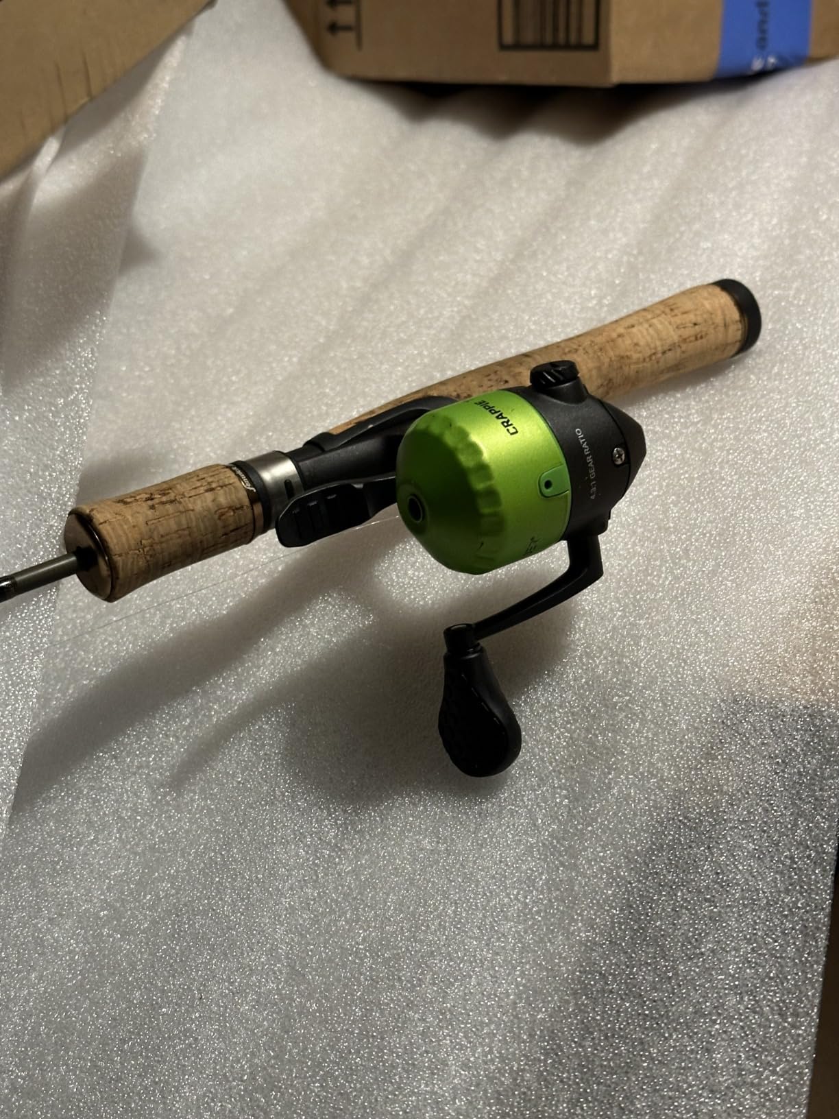 Lew's Crappie Thunder Underspin Fishing Reel, 4.3:1 Gear Ratio, Right or Left-Hand Retrieve, Crappie Thunder Green customer photo 2