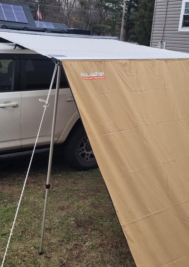 ALL-TOP Awning Wall Universal Multi-Side, 6.6ft x 8.5ft, Waterproof Ripstop UV-Resistant Awning Extension for Extra Privacy & Shade customer photo 2