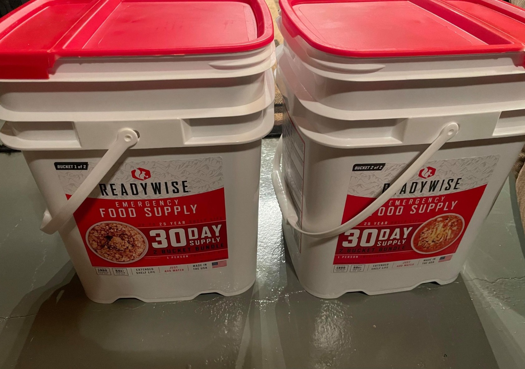 ReadyWise 3 Month Emergency Food Supply - 894 Servings, 6 Buckets, Freeze Dried Protein Meals, Disaster Survival Food Storage Kit, Ready to Eat, Camping Essentials, up to 25 Year Shelf Life customer photo 1