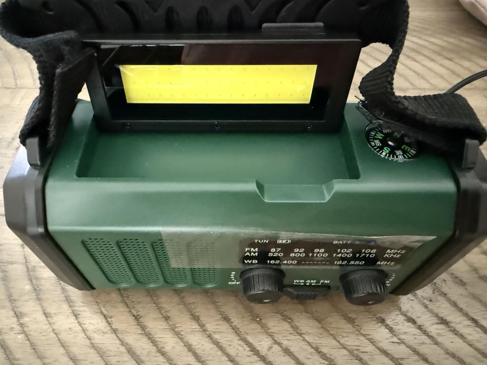 Hand Crank Emergency Radio, NOAA Weather Radio with AM/FM Solar Radio,10000mAh Rechargeable Battery Powered, USB-C Charger, Flashlight, SOS Alarm, for Camping, Hurricanes Outdoor Survival Emergencies customer photo 1