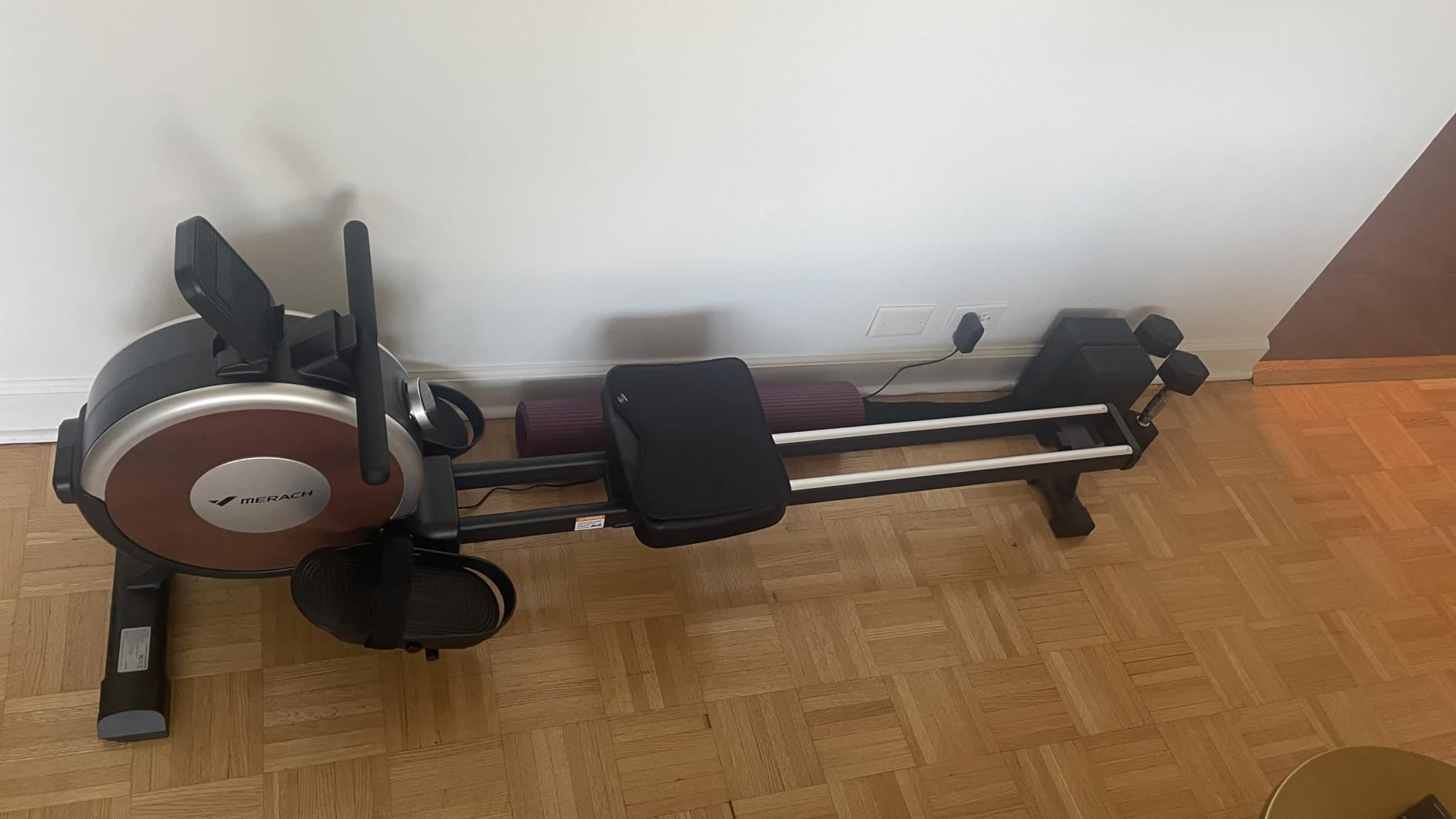 MERACH Rowing Machines for Home, Magnetic Rowing Machine with 16 Levels, Rower Machine of Quiet Resistance, Dual Slide Rail with Max 350lbs Weight Capacity, App Compatible customer photo 2