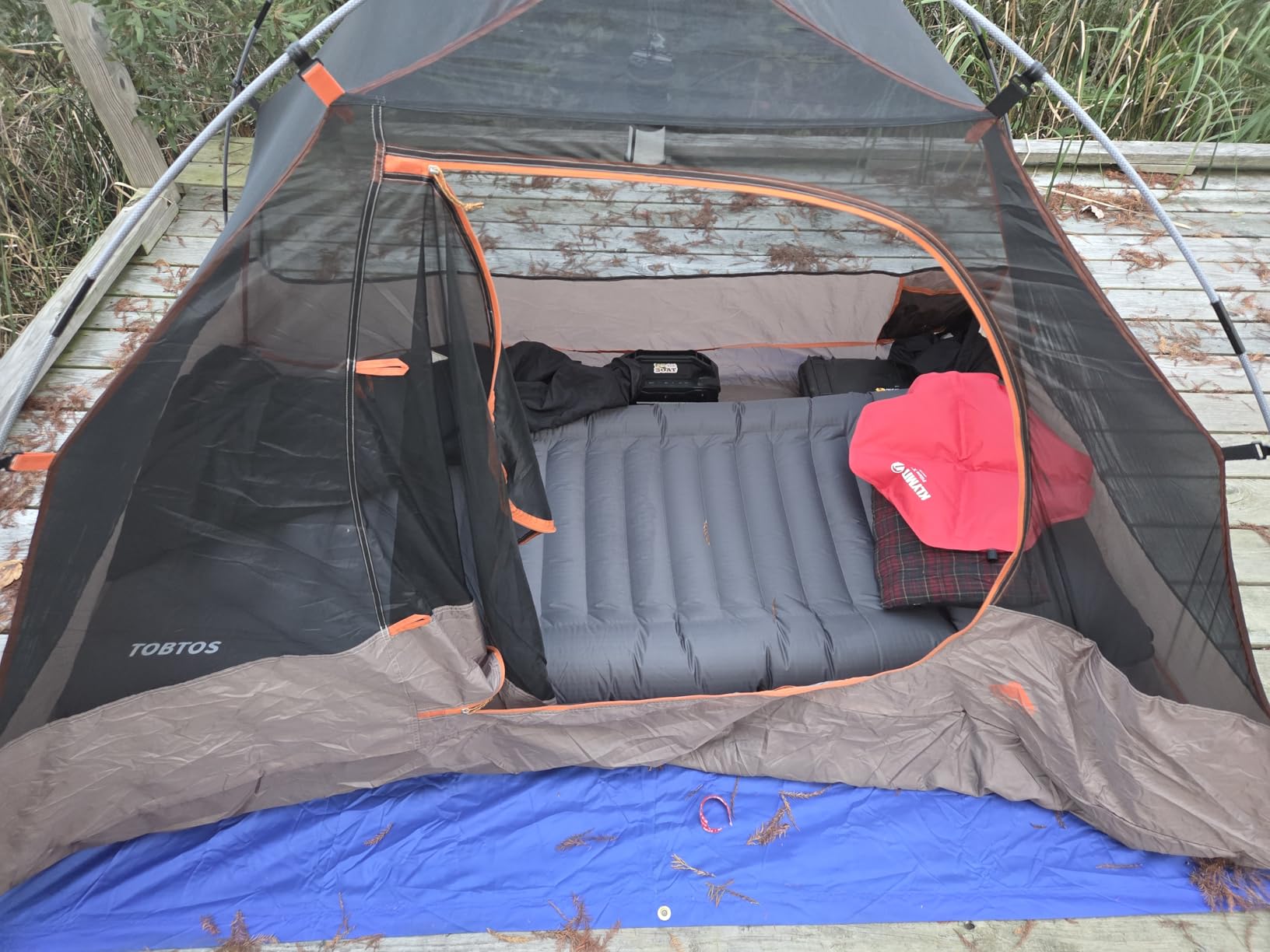 TOBTOS Double Sleeping Pad for Camping, Extra Thick 6