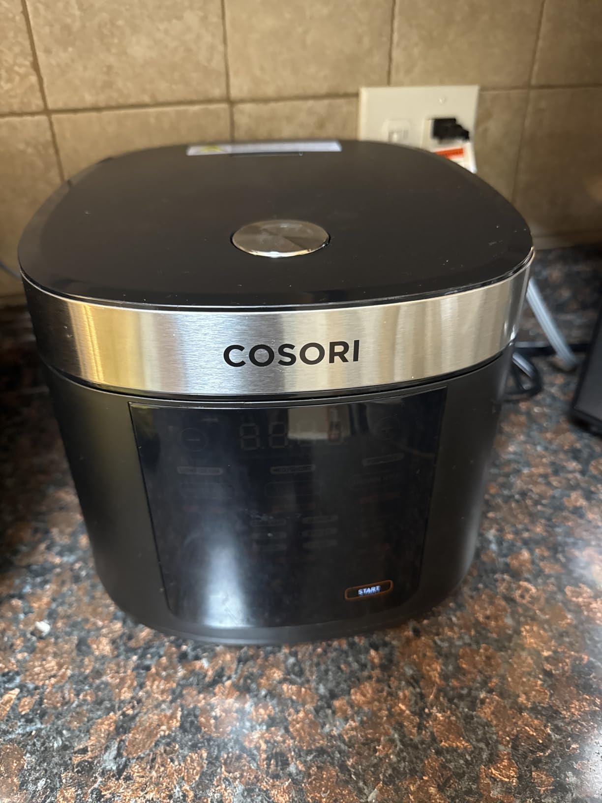 Cosori Rice Cooker 10 Cup, 24h Keep Warm, Non-stick Ceramic Inner Pot, 18 Functions Fuzzy Logic Rice Maker with Stainless Steel Steamer Basket, Saute, Slow Cooker, Black customer photo 2