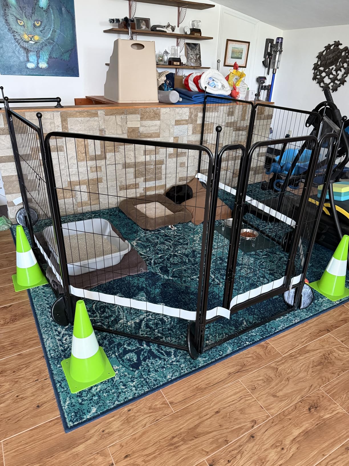 FXW Rollick Unleashed Dog Playpen for Indoor, Yard, RV Camping, 40 inch 16 Panels for Medium and Large Dogs (Patented) customer photo 1