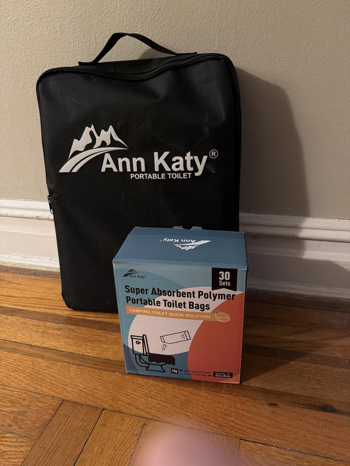 Ann Katy Upgrade XL Portable Toilet for Adults, Extra Large Tall Camping Toilet with Lid customer photo 1