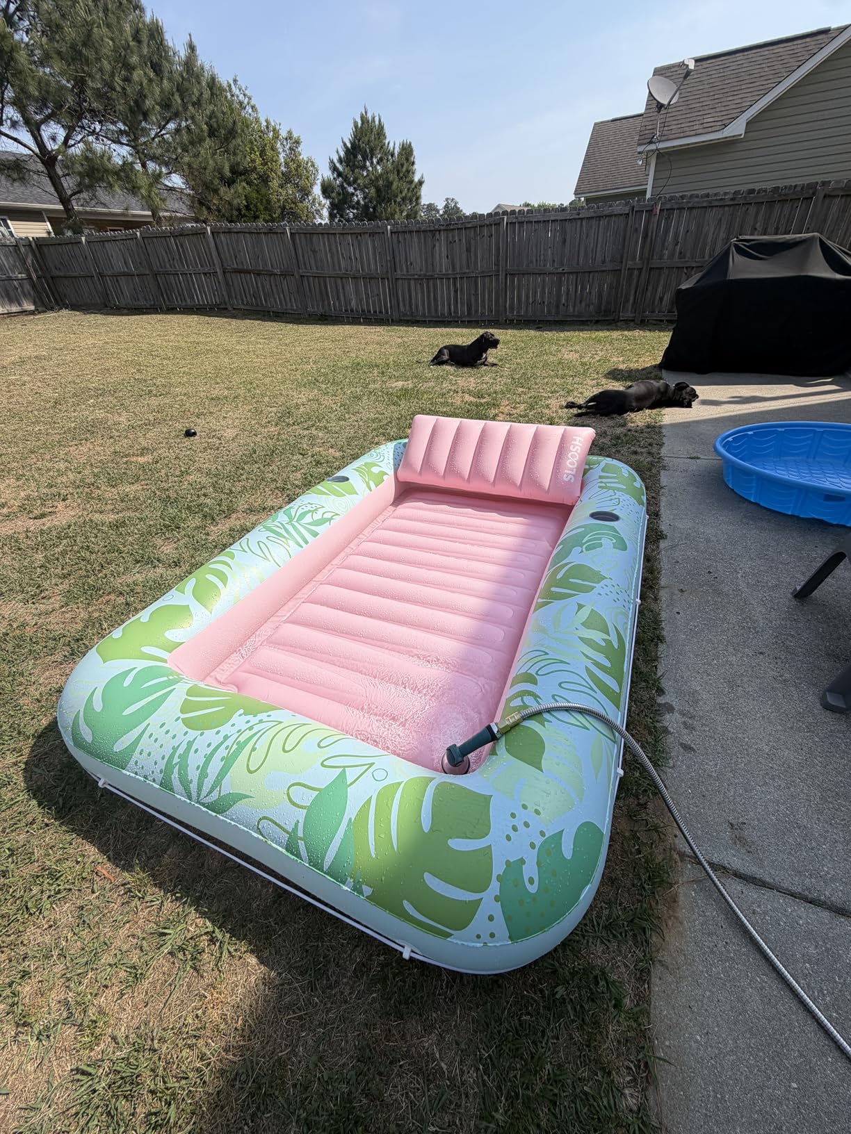 SLOOSH Inflatable Tanning Pool Lounger Float, 85