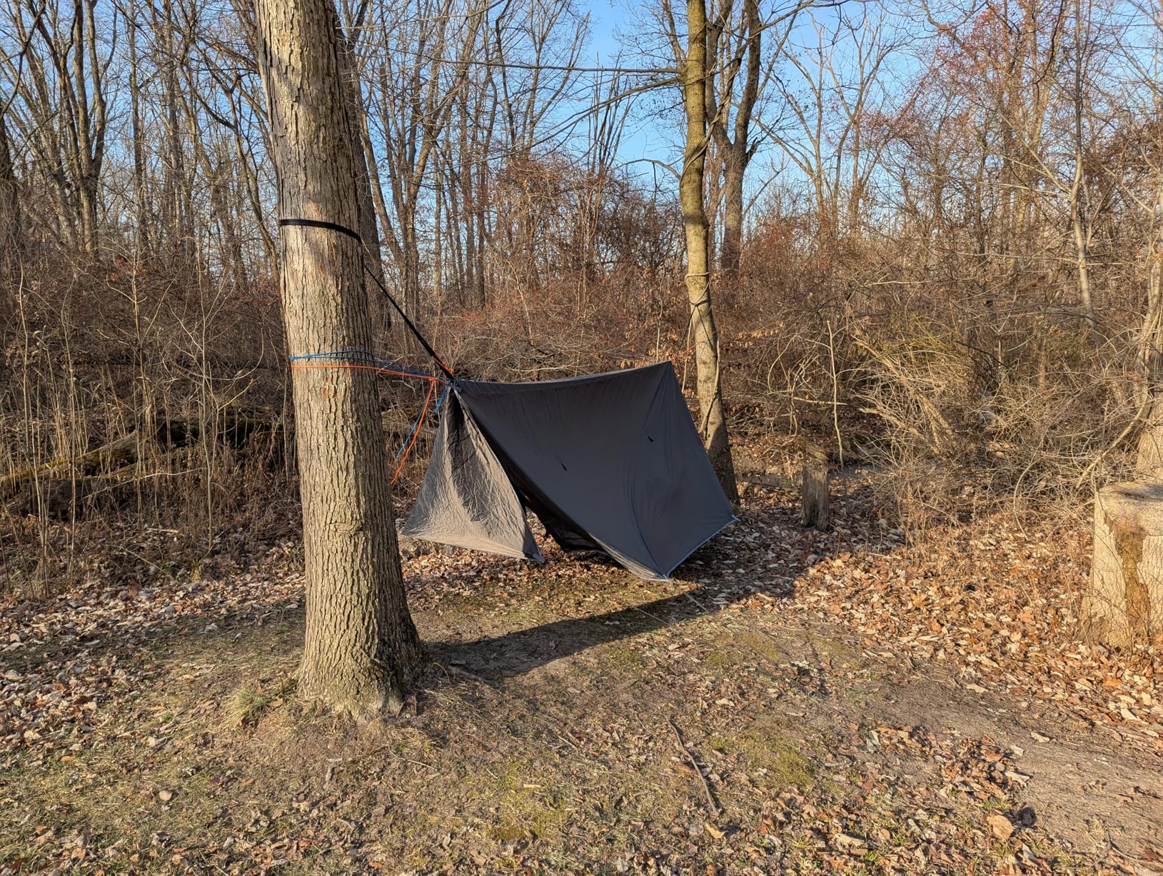 Sunyear Hammock Rain Fly Waterproof - Premium Hammock Tarp with Doors to Stay Warm and Dry in All Seasons customer photo 1