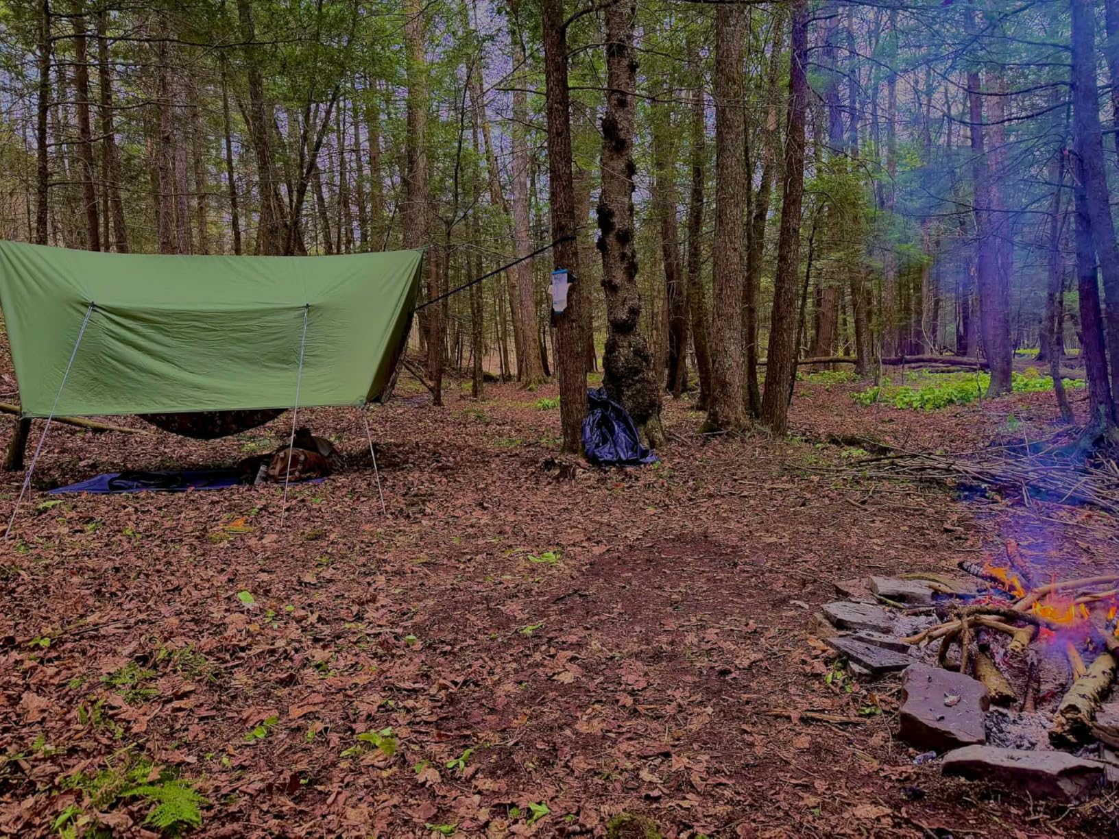 Sunyear Hammock Rain Fly Waterproof - Premium Hammock Tarp with Doors to Stay Warm and Dry in All Seasons customer photo 2