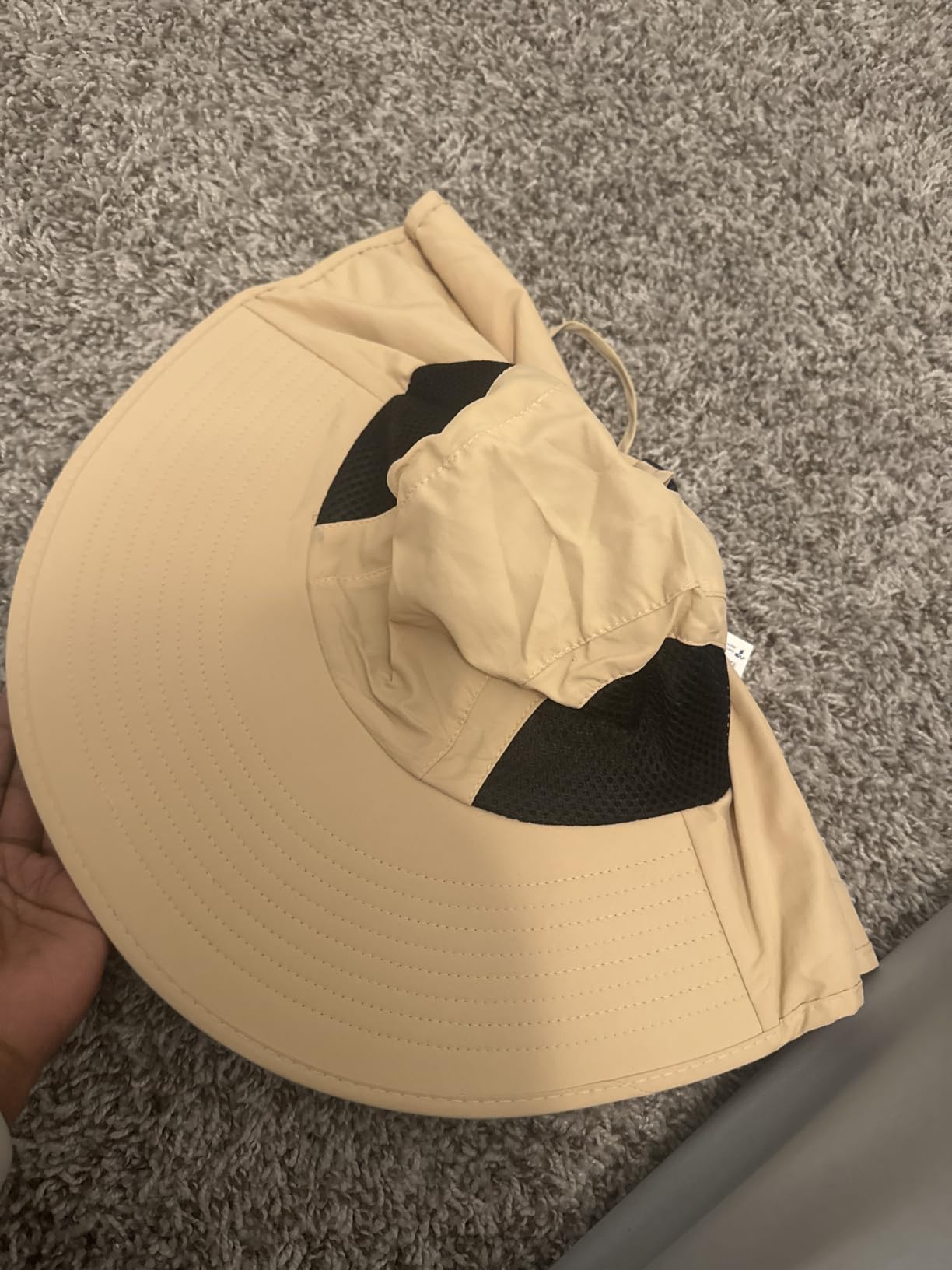 Sun Hat for Men Women with Neck Flap, UPF 50+ UV Protective Hiking Fishing Hats, Wide Brim Sun Hat customer photo 1