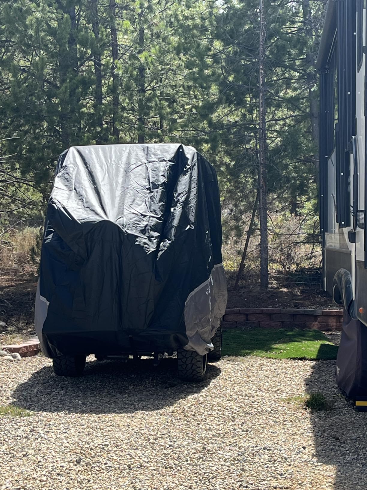 2+2/4 Passenger Golf Cart Cover Fits EZGO, Club Car, Yamaha, 420D Waterproof Windproof Sunproof Outdoor All-Weather Full Cover customer photo 1