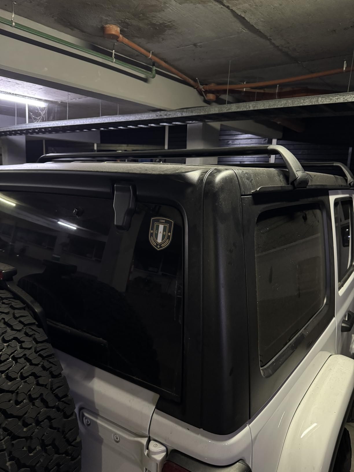 Grandroad Auto Roof Rack Cross Bars Fit for 2007-2024 Jeep Wrangler JK JL Gladiator JT (4 Doors Hard Top), Aluminum Jeep Roof Rack for Kayak Cargo Carriers Luggage, Easy to Install and Less Noise customer photo 1