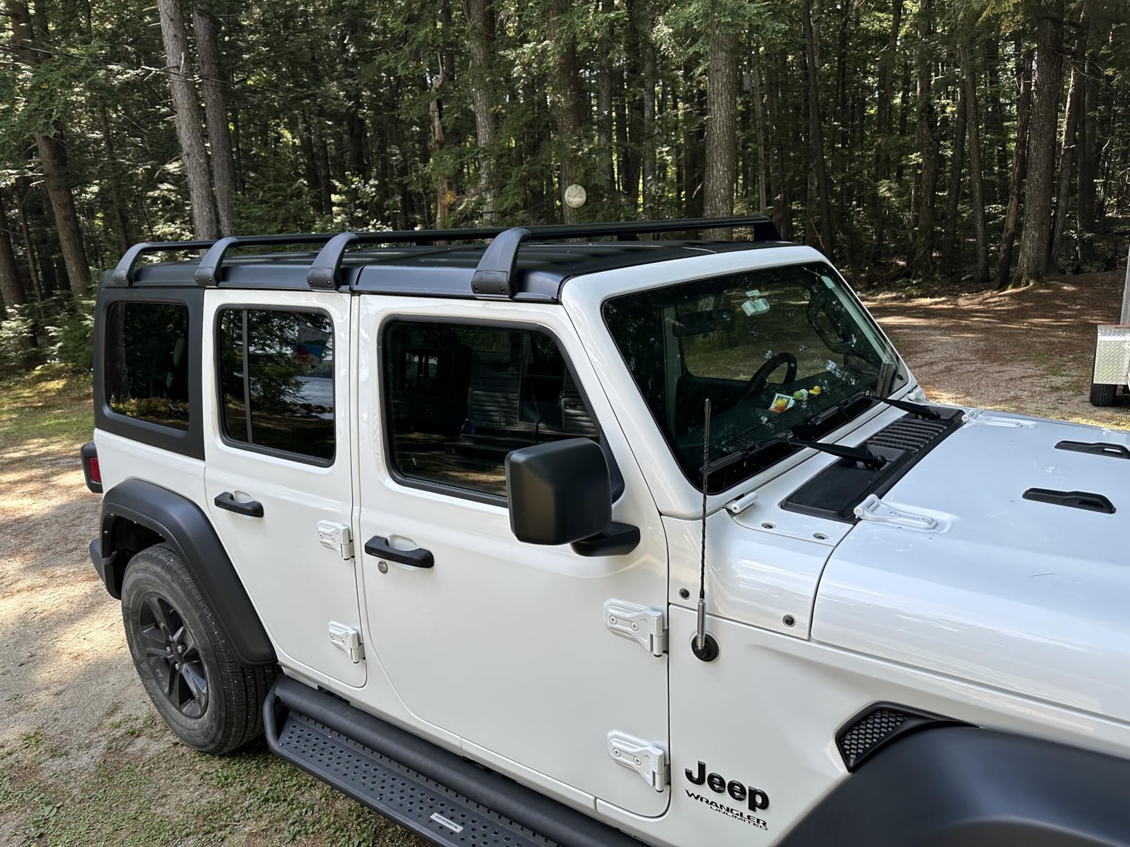 Grandroad Auto Roof Rack Cross Bars Fit for 2007-2024 Jeep Wrangler JK JL Gladiator JT (4 Doors Hard Top), Aluminum Jeep Roof Rack for Kayak Cargo Carriers Luggage, Easy to Install and Less Noise customer photo 2