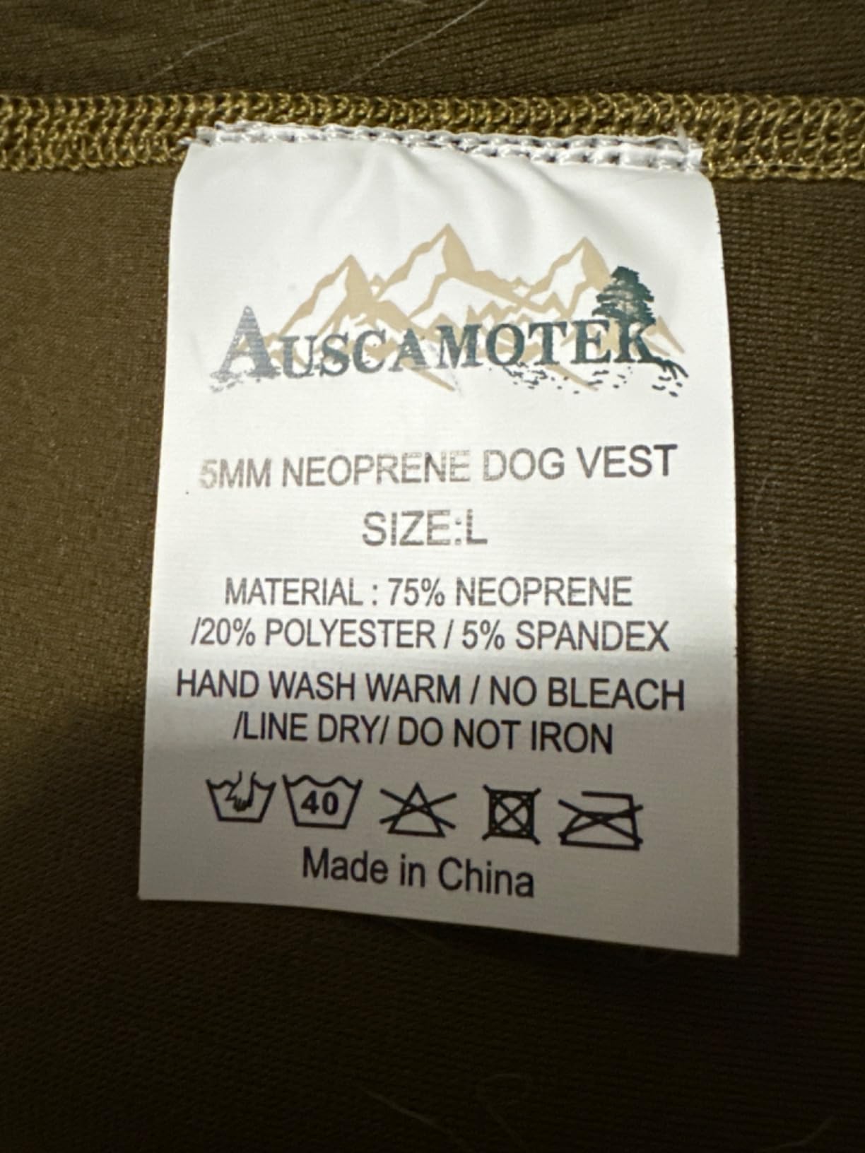 AUSCAMOTEK Neoprene Dog Vest for Duck Hunting - Insulated Camouflage Vest for Waterfowl Retriever customer photo 2