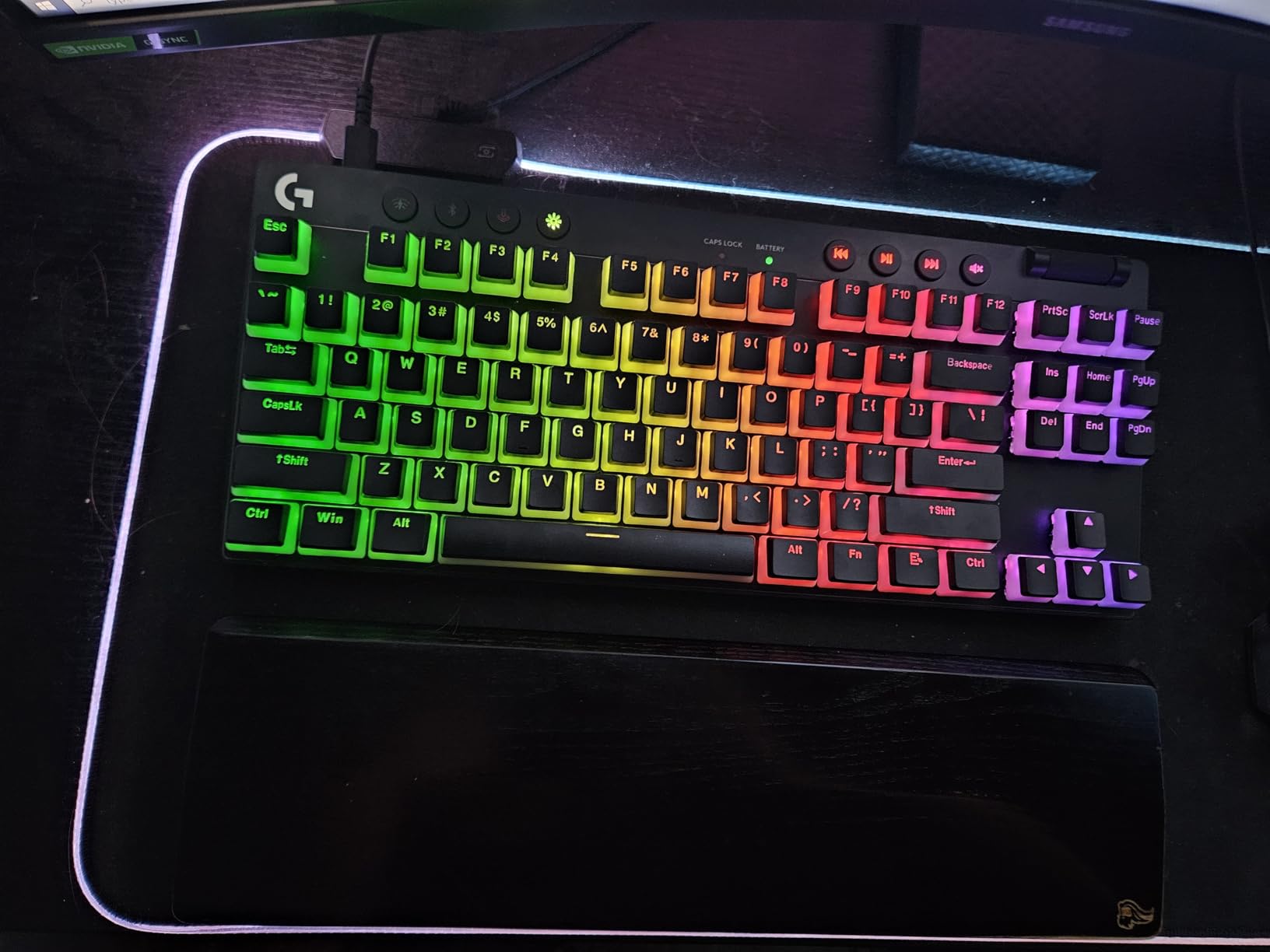Logitech G PRO X TKL Lightspeed Wireless Gaming Keyboard, Ultra-Portable Tenkeyless Design, LIGHTSYNC RGB, PBT Keycaps, Tactile Switches (GX Brown) - Black customer photo 2