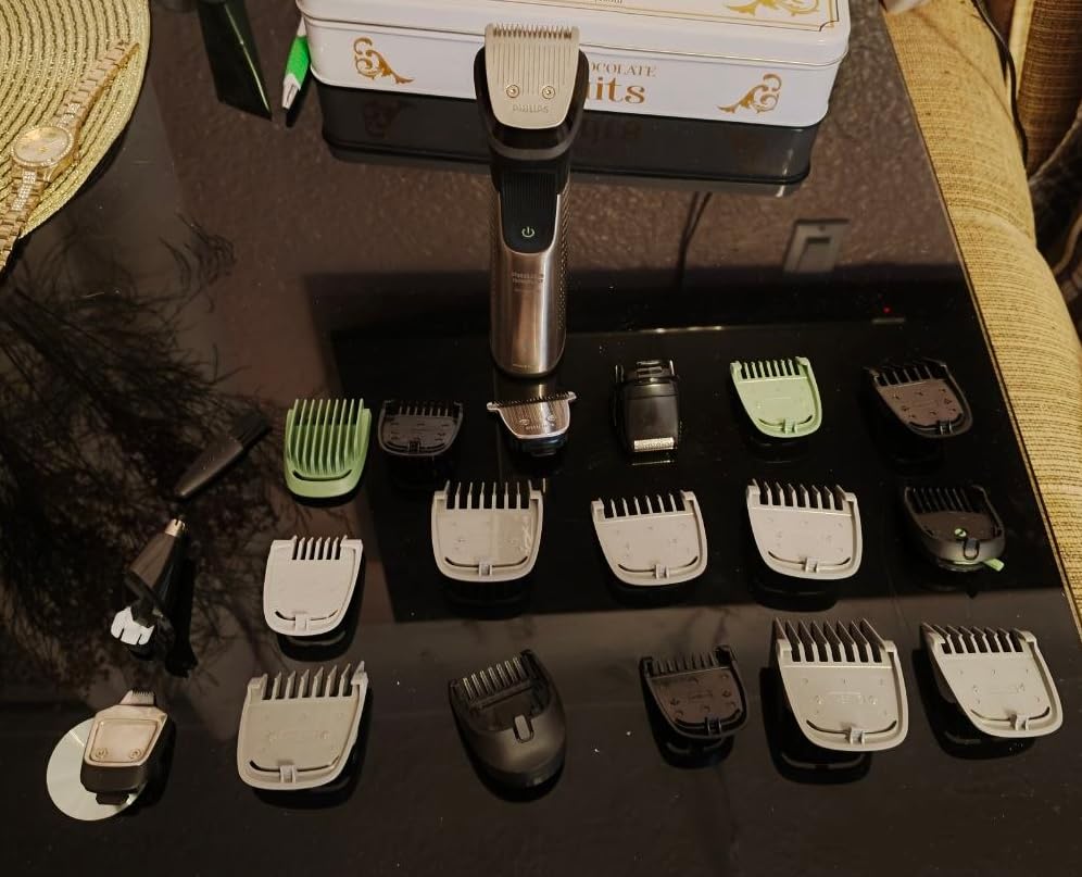 Norelco Philips Multigroom 7000 Series, All-in-One Trimmer, Beard Trimmer and Hair Clipper, 19-Piece Men's Grooming Kit for Beard, Head, Hair, Body, and Face, Soft Pouch, MG7910/49 customer photo 1