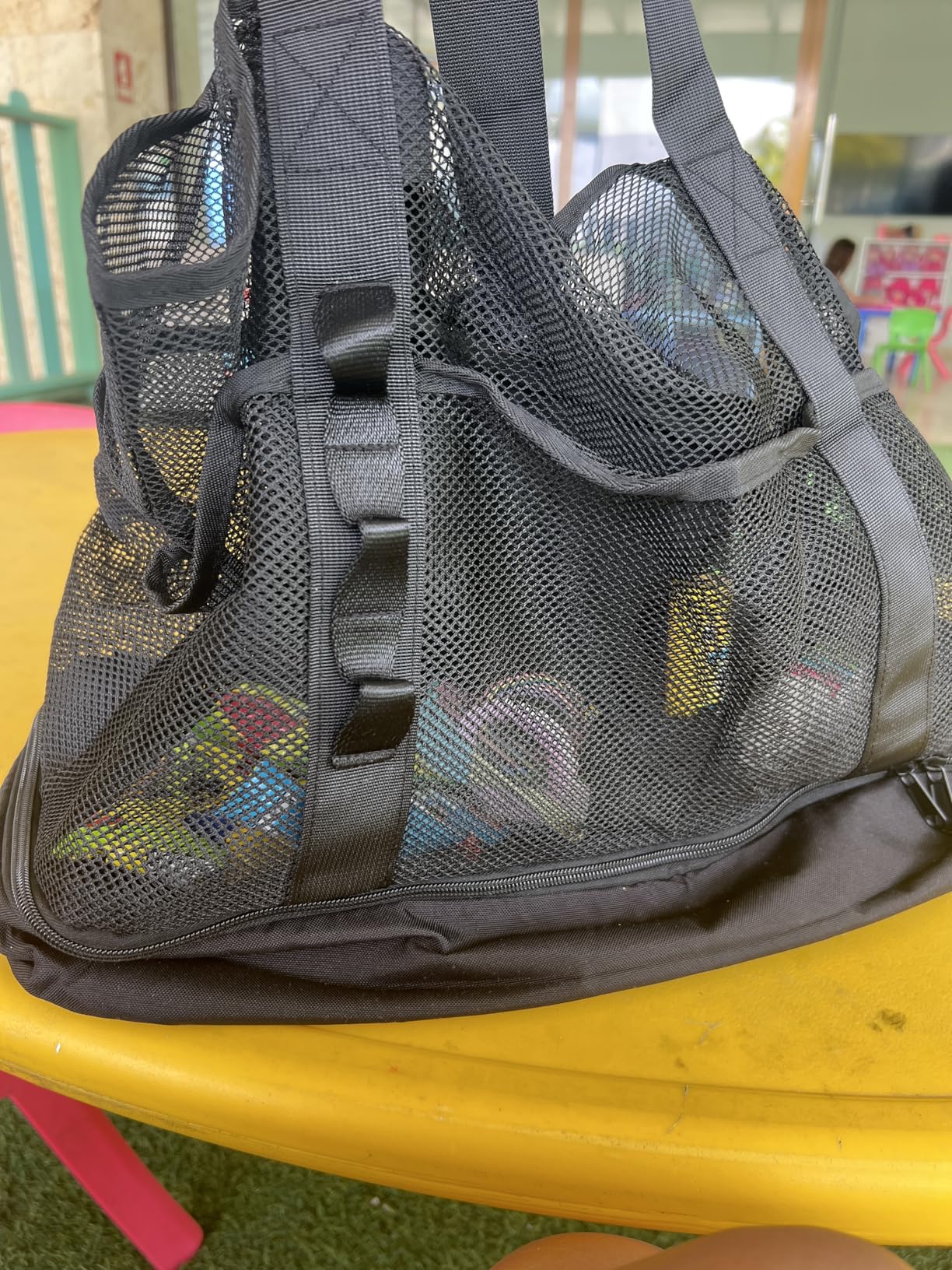 Beach Bag with Cooler,Mesh Beach Bags for Women Sandproof for Pool and Swimming Travel Daily with Durable 8 Pocket customer photo 1