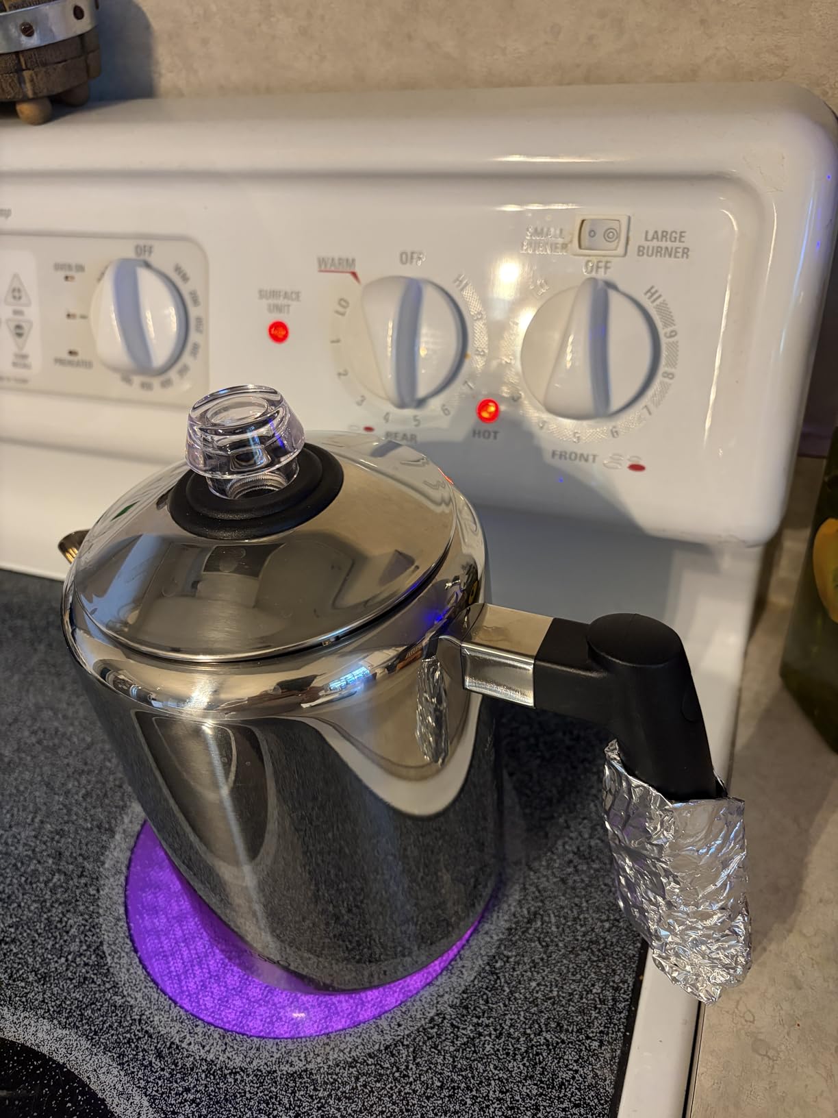 Mixpresso Stainless Steel Coffee Percolator Stovetop, 52 oz Classic Percolator Coffee Pot, Great For Camping Pot, 12 Cup Stove Top Espresso Maker, Cool-Touch Handle customer photo 1