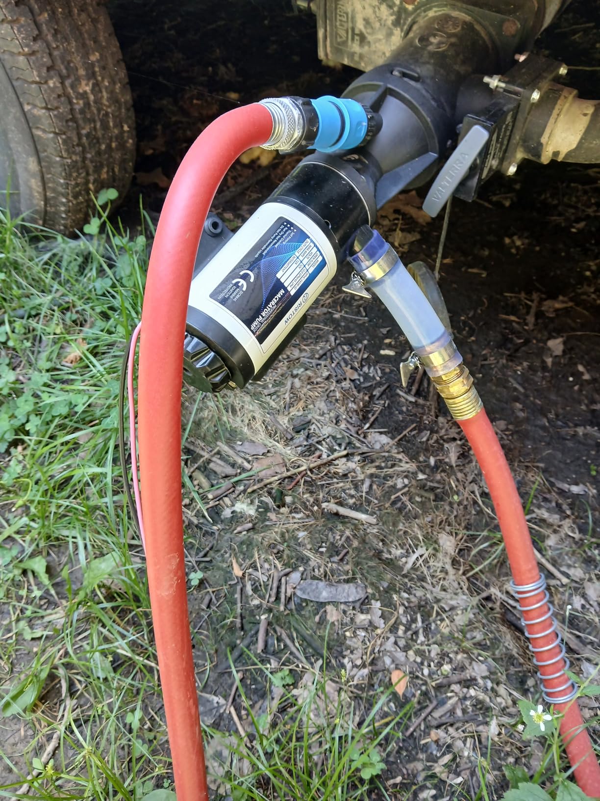 RV Macerator Pump 12V, 12GPM RV Waste Water Pump Self-Priming Sewer Pump with Garden Hose Discharge Port, Quick Release Sewage Pump with 10FT Tubing customer photo 2