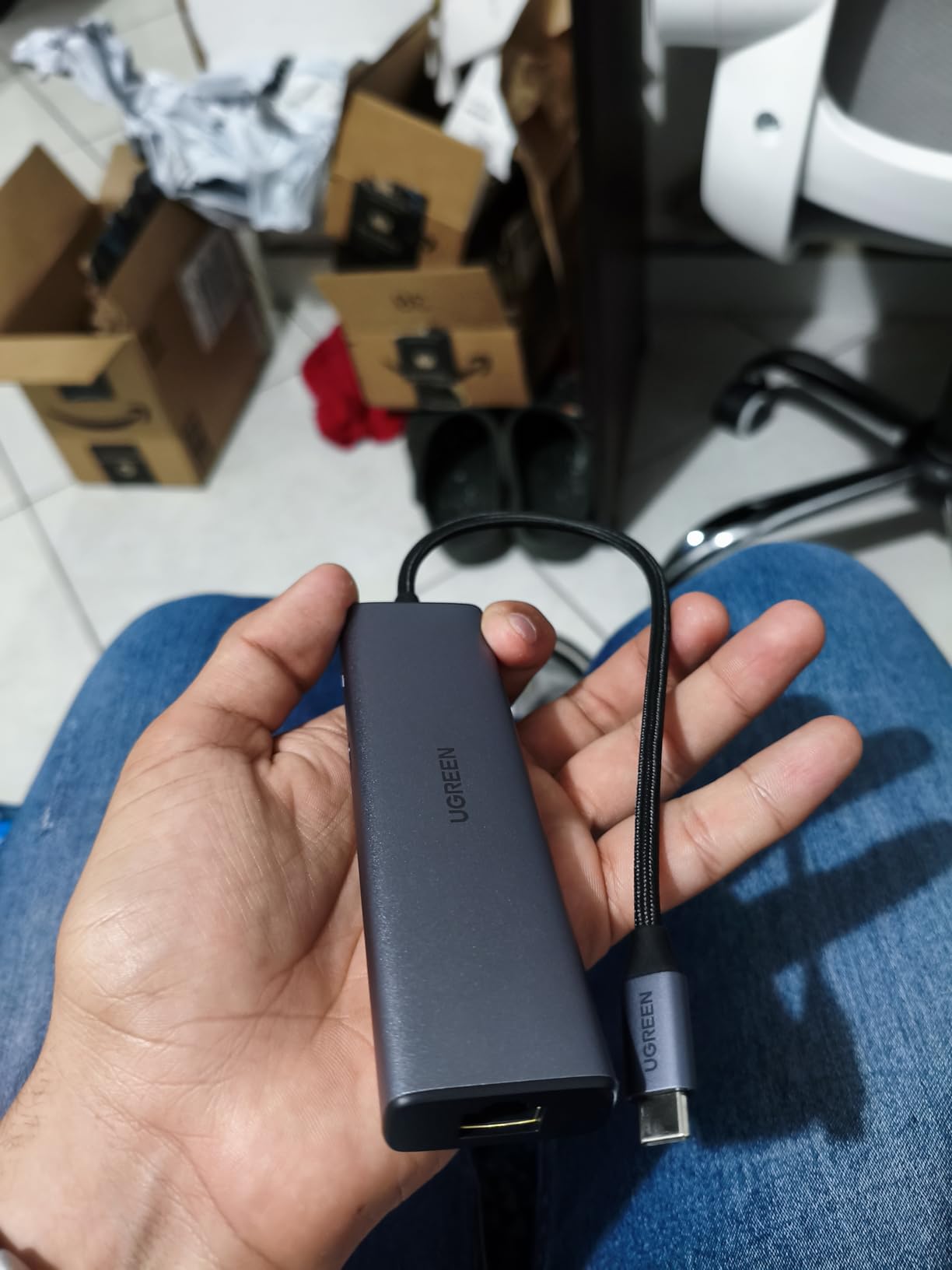 UGREEN Revodok 6 in 1 USB C Hub Gigabit Ethernet Adapter with 4K HDMI, 100W PD Charging, USB A Data Ports Compatible with MacBook Neo/Pro/Air M1, M2, M3, M4, M5, iPad, iPhone 16 Pro/Pro Max, Steam Deck customer photo 2