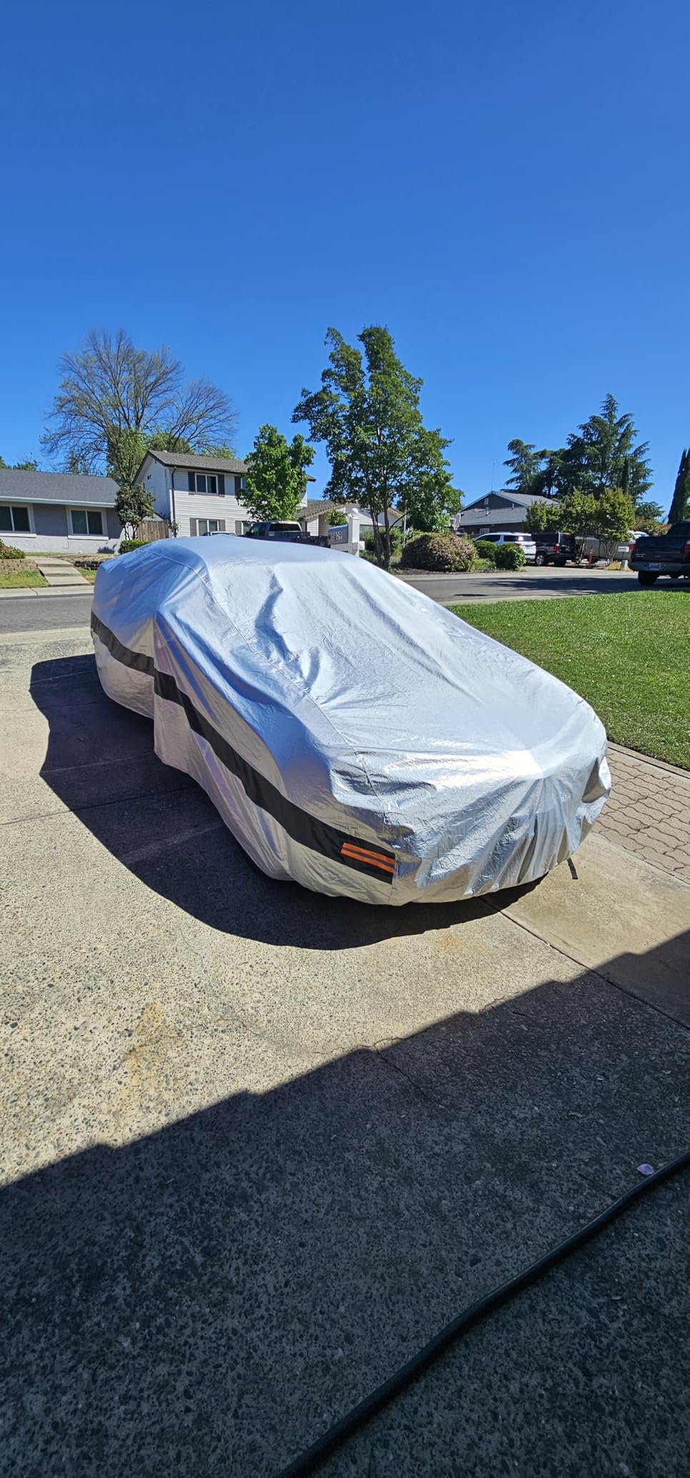 10 Layers Car Cover Waterproof All Weather for SUV,100% Waterproof Outdoor Car Covers Rain Snow UV Dust Protection. Custom Fit for BMW X3, Audi Q5, Nissan Rogue, Chevy Equinox,etc customer photo 1